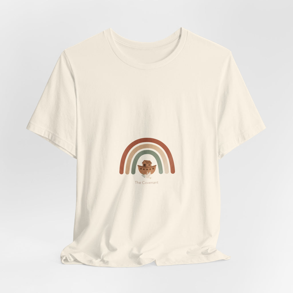 Neutral Rainbow Arc Tee | muted rainbow shirt, boho rainbow