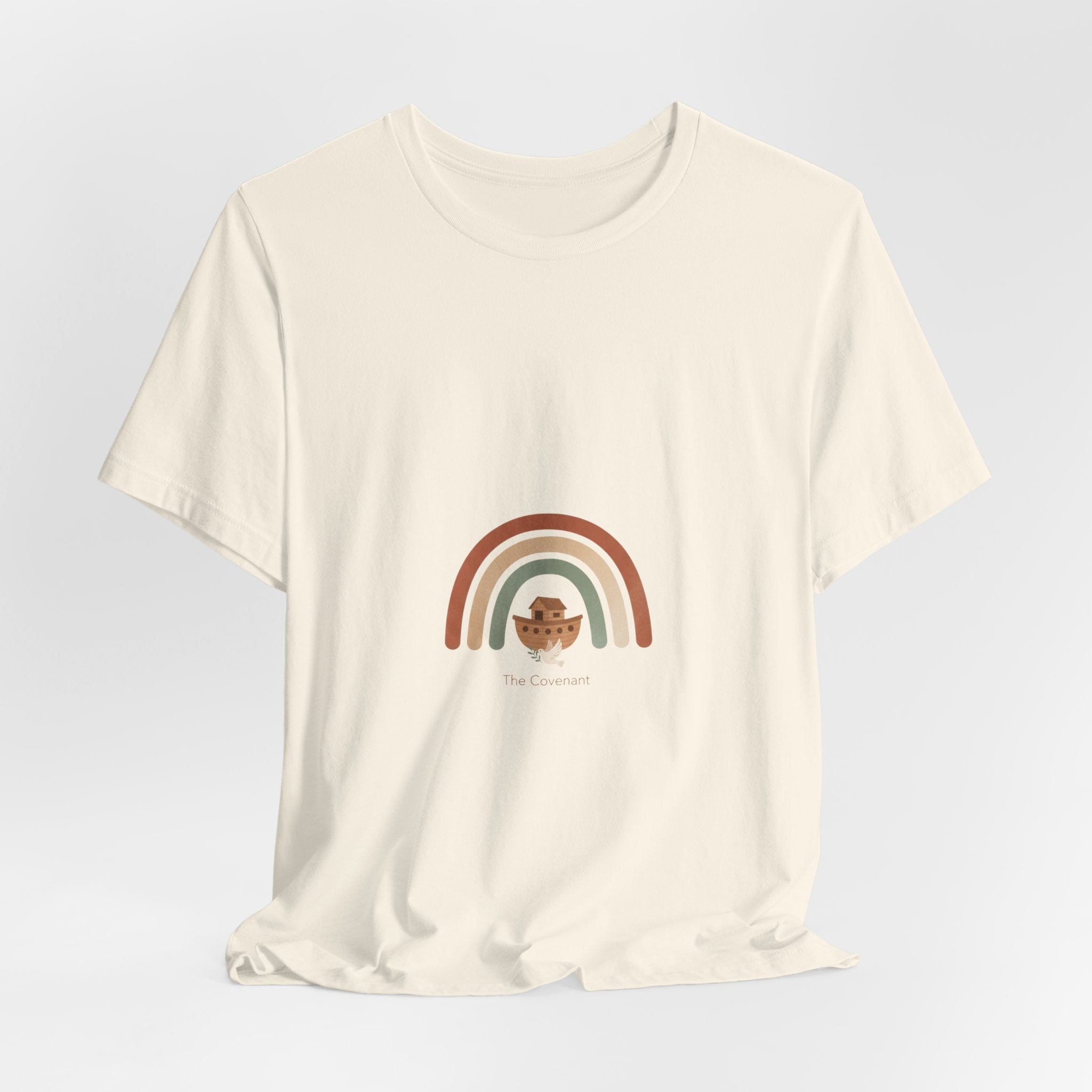 Neutral Rainbow Arc Tee | muted rainbow shirt, boho rainbow