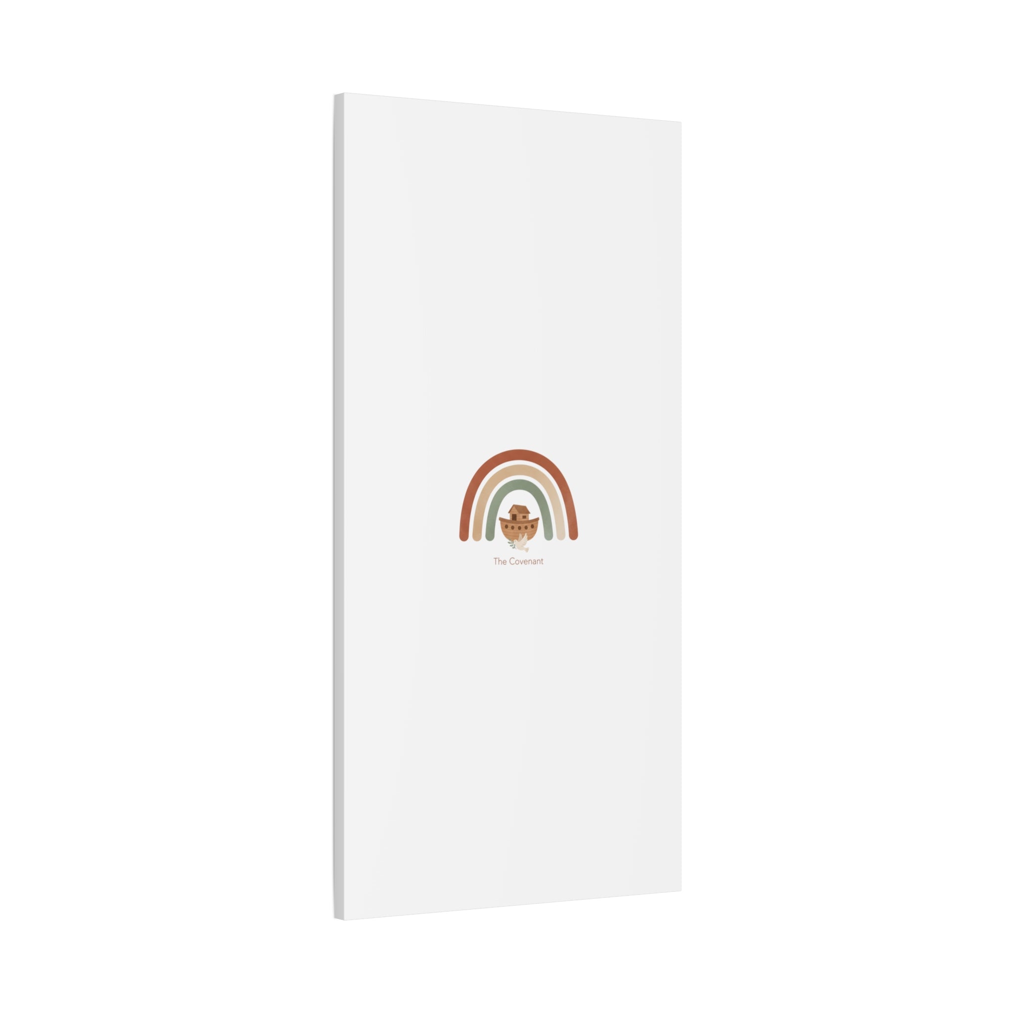 Noah's Ark Rainbow Matte Canvas Wall Art - "The Covenant" Nursery Decor