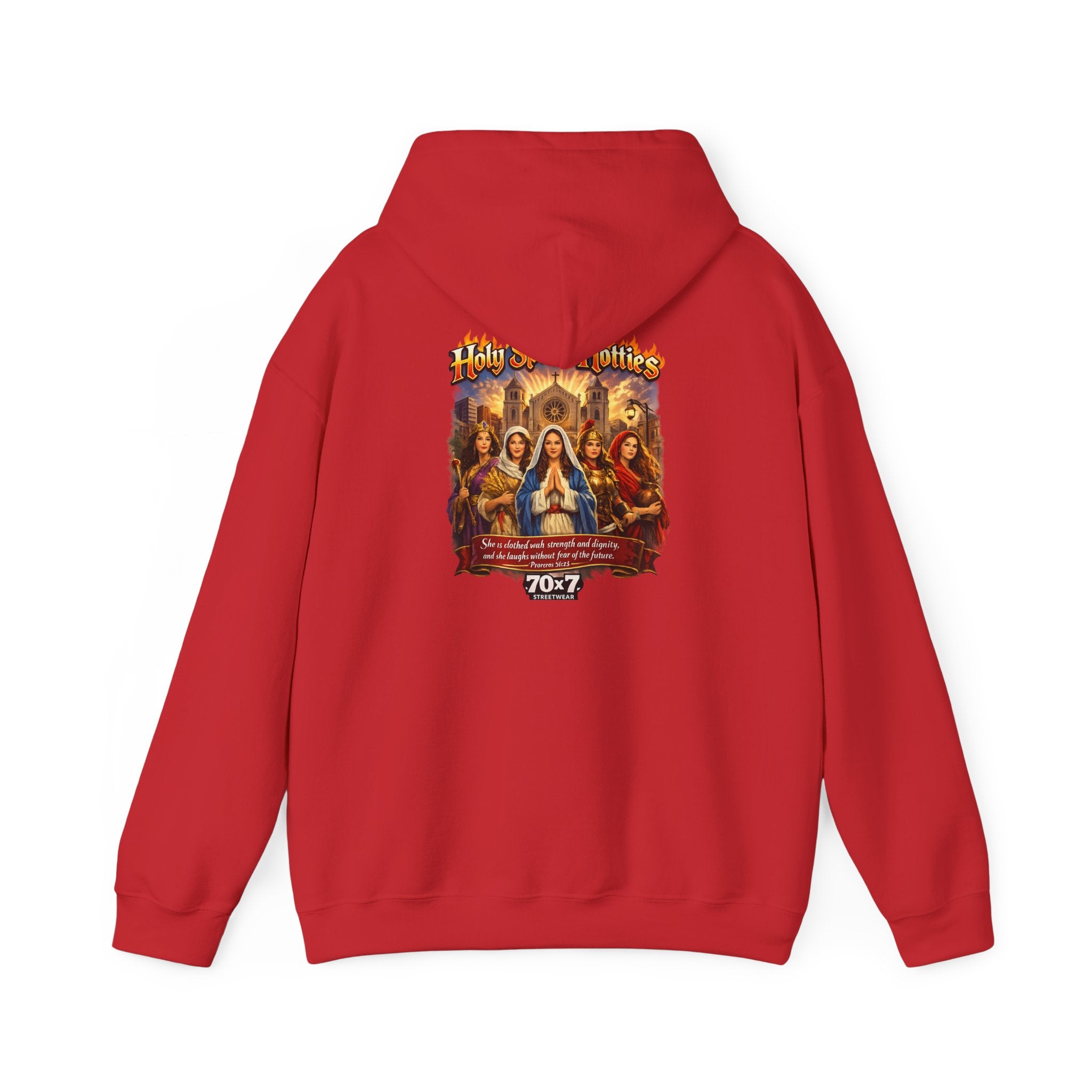 70x7 Streetwear Holy Spirit Hotties Religious Graphic Hoodie