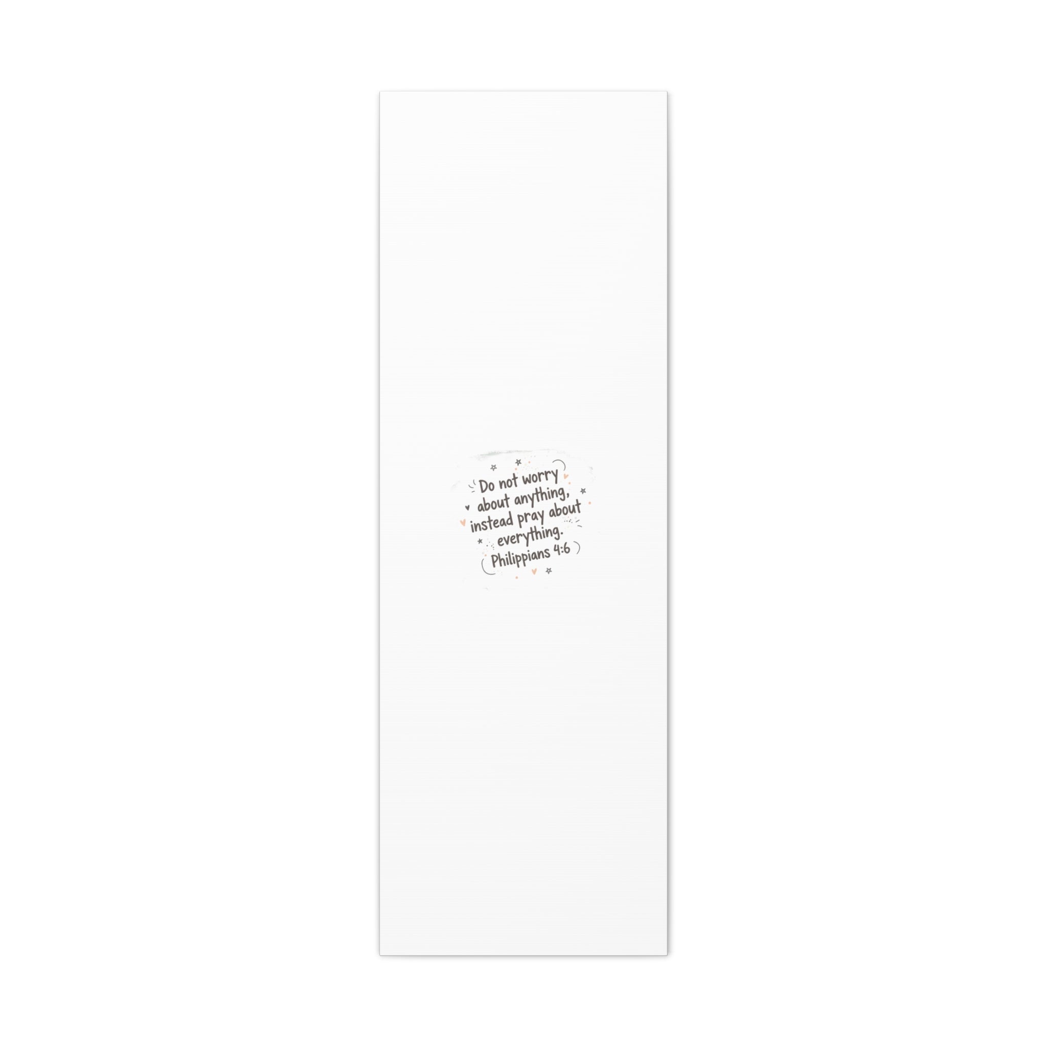 Do Not Worry Prayer Canvas | Handwritten Messy Script, Pastel Doodle Art
