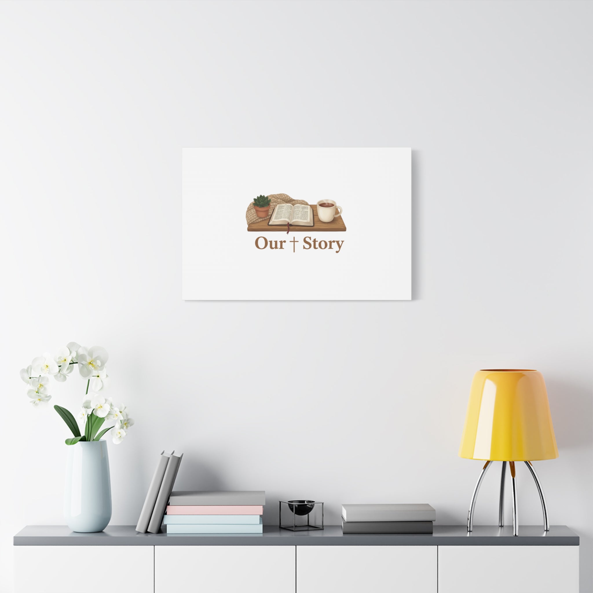 Our Story Canvas | Cozy Reading Aesthetic, Bookish Home Decor