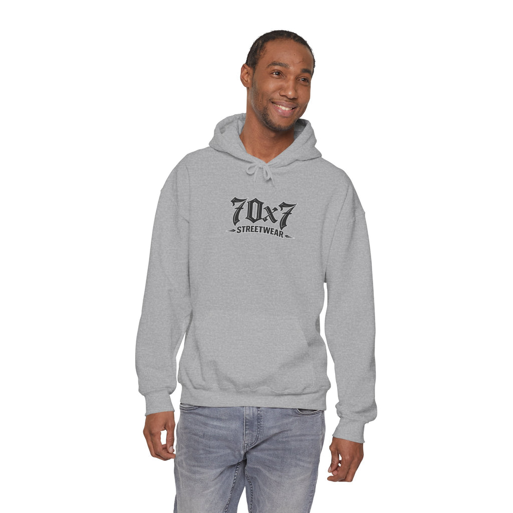 70x7 Streetwear Hoodie — 70x7 "Walk Different" Graphic Pullover