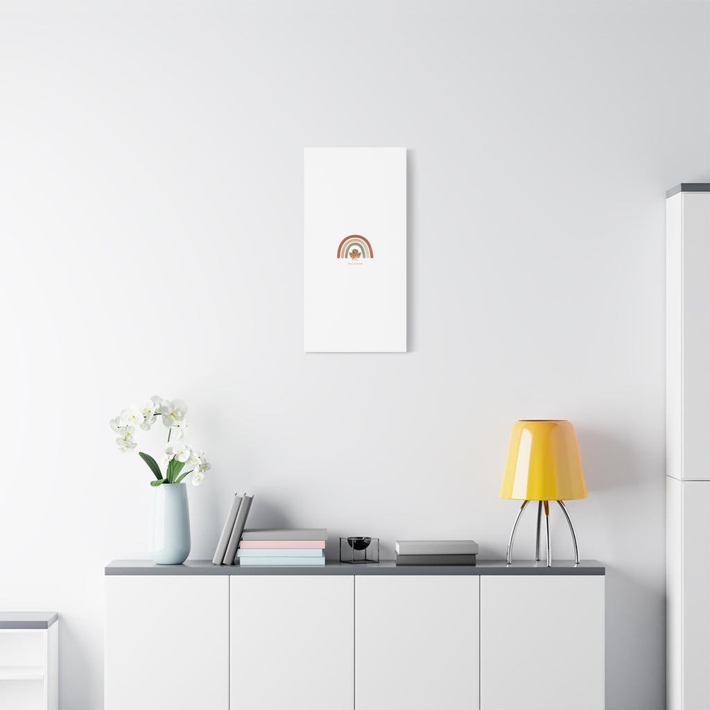 Noah's Ark Rainbow Matte Canvas Wall Art - "The Covenant" Nursery Decor