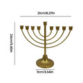Jewish Candle Holder 7/9 Branch Candlestick Metal Candle Holder Hanukkah Candlestick Jewish Holders Menorah Stand Decorations