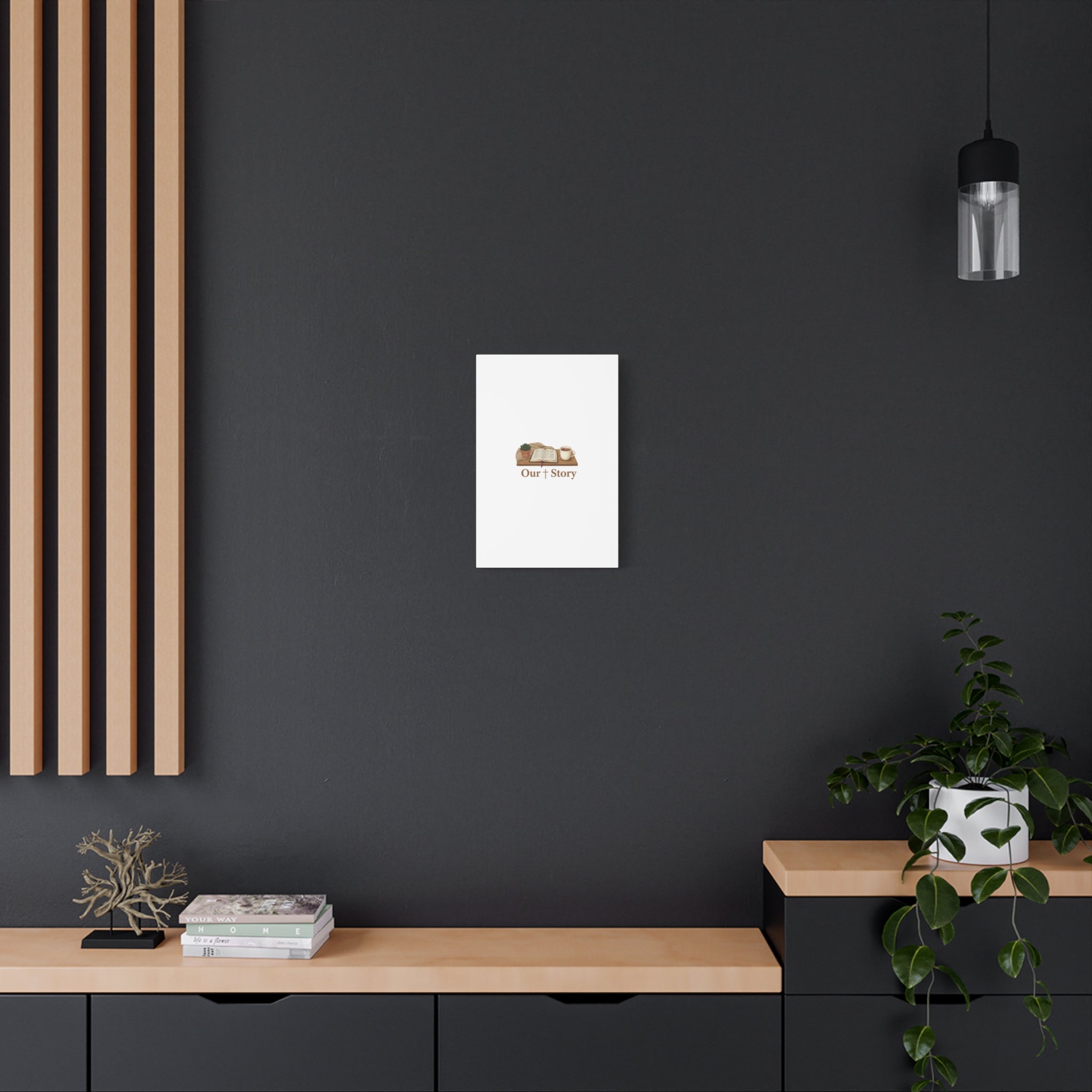 Our Story Canvas | Cozy Reading Aesthetic, Bookish Home Decor