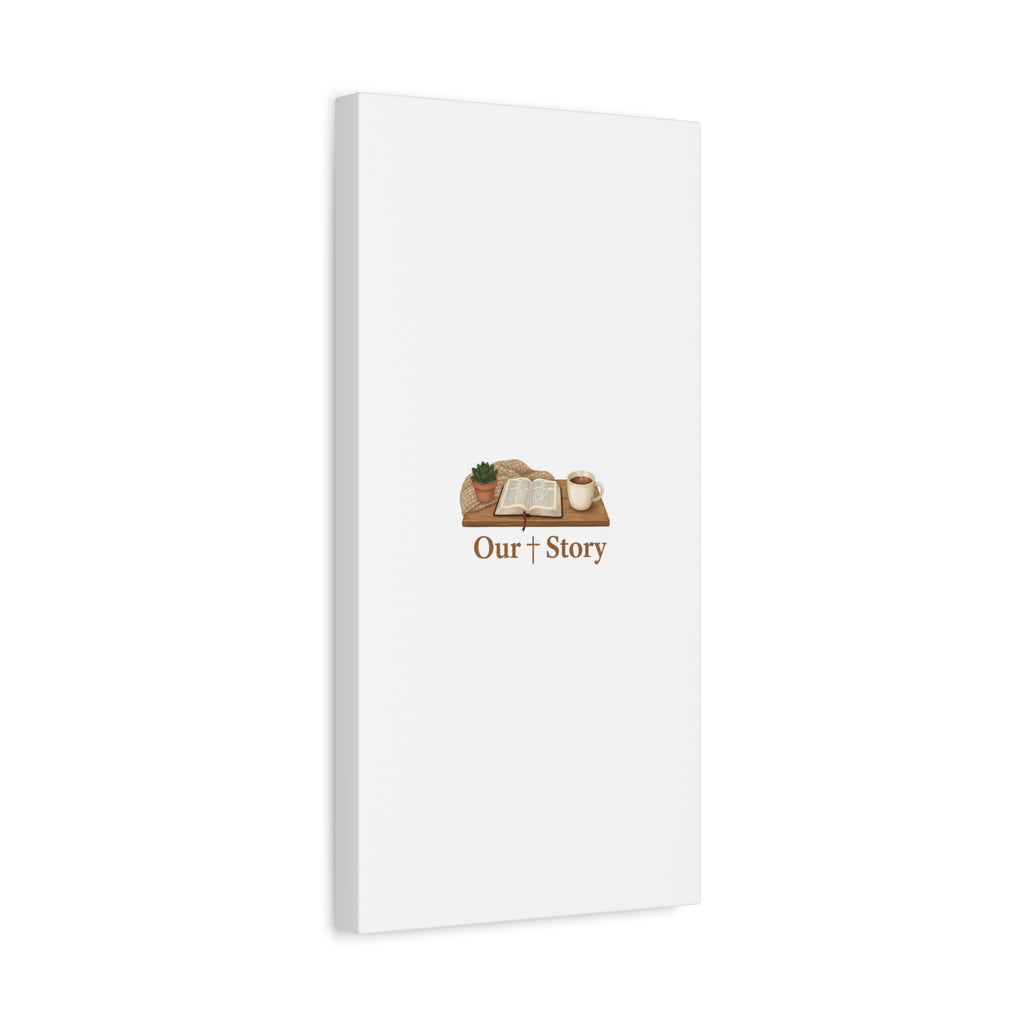 Our Story Canvas | Cozy Reading Aesthetic, Bookish Home Decor