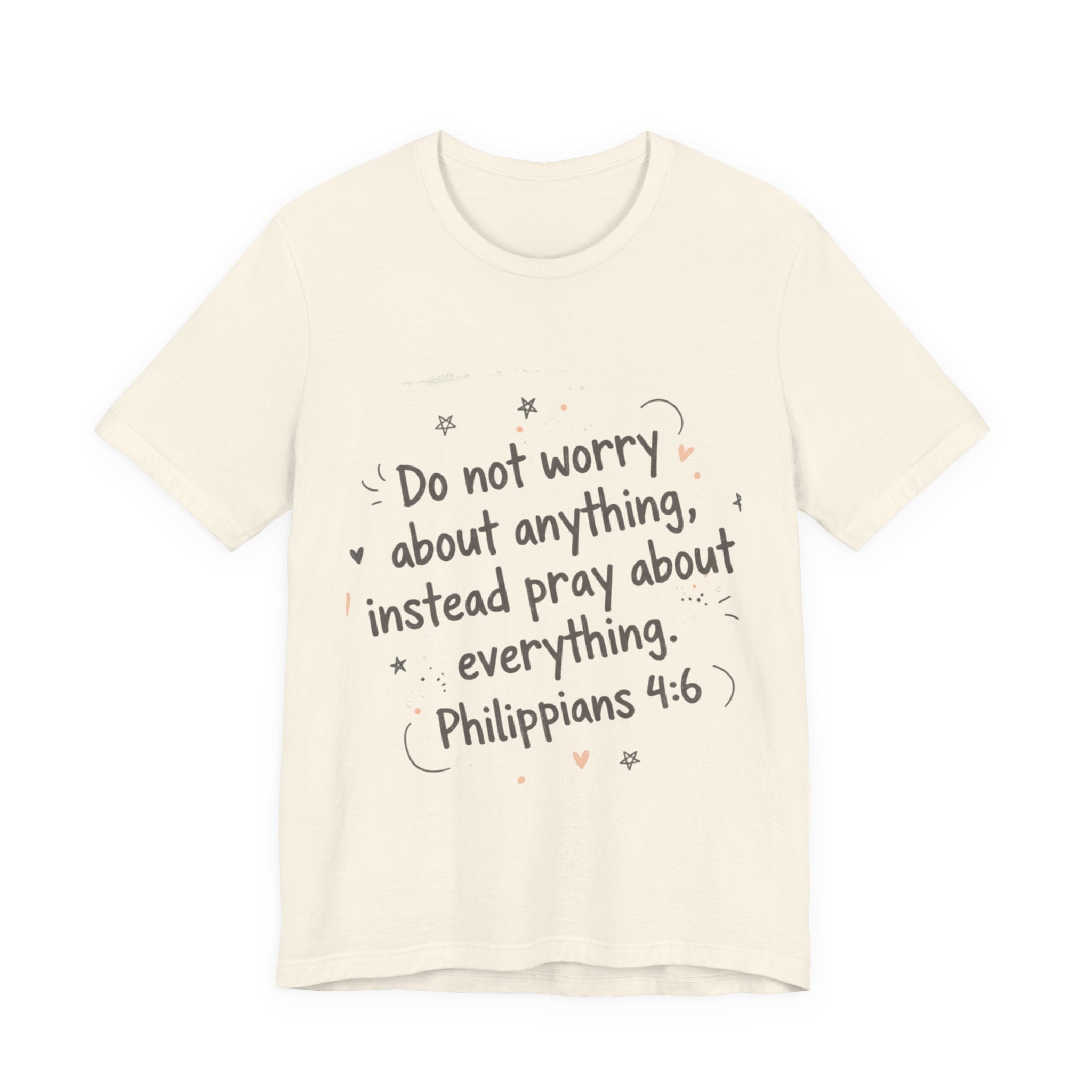 Do Not Worry Handlettered Tee | messy script design, doodle text