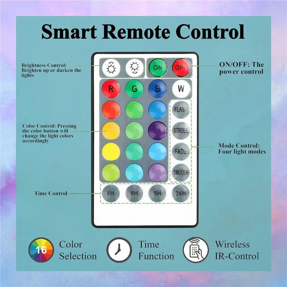 Christian Cross Metal Sign with Led Lights