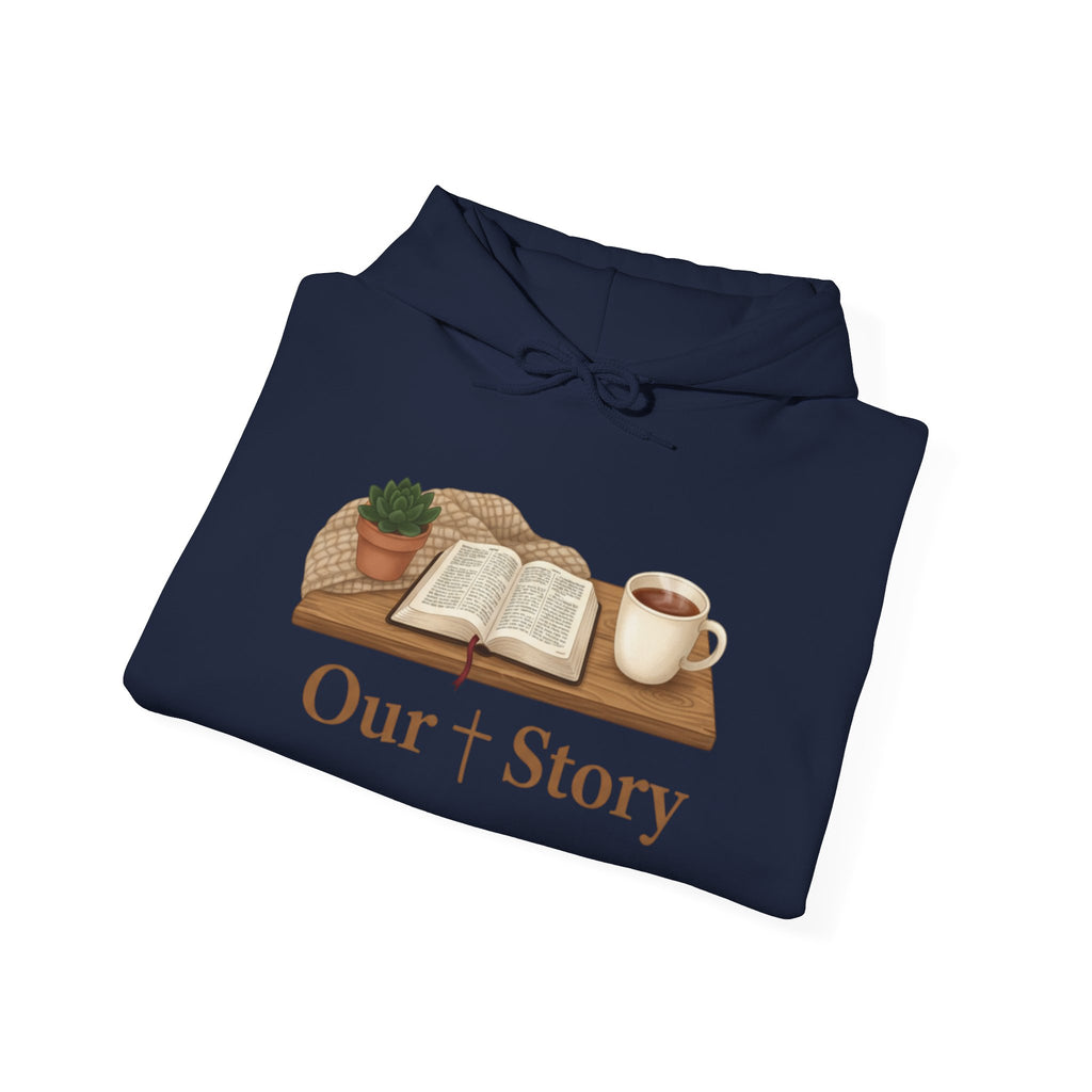Our Story book illustration Hoodie | cozy book aesthetic, reading life