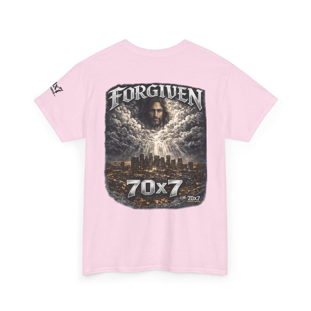 70x7 Streetwear Forgiven Tee — Christian Streetwear Graphic T‑Shirt