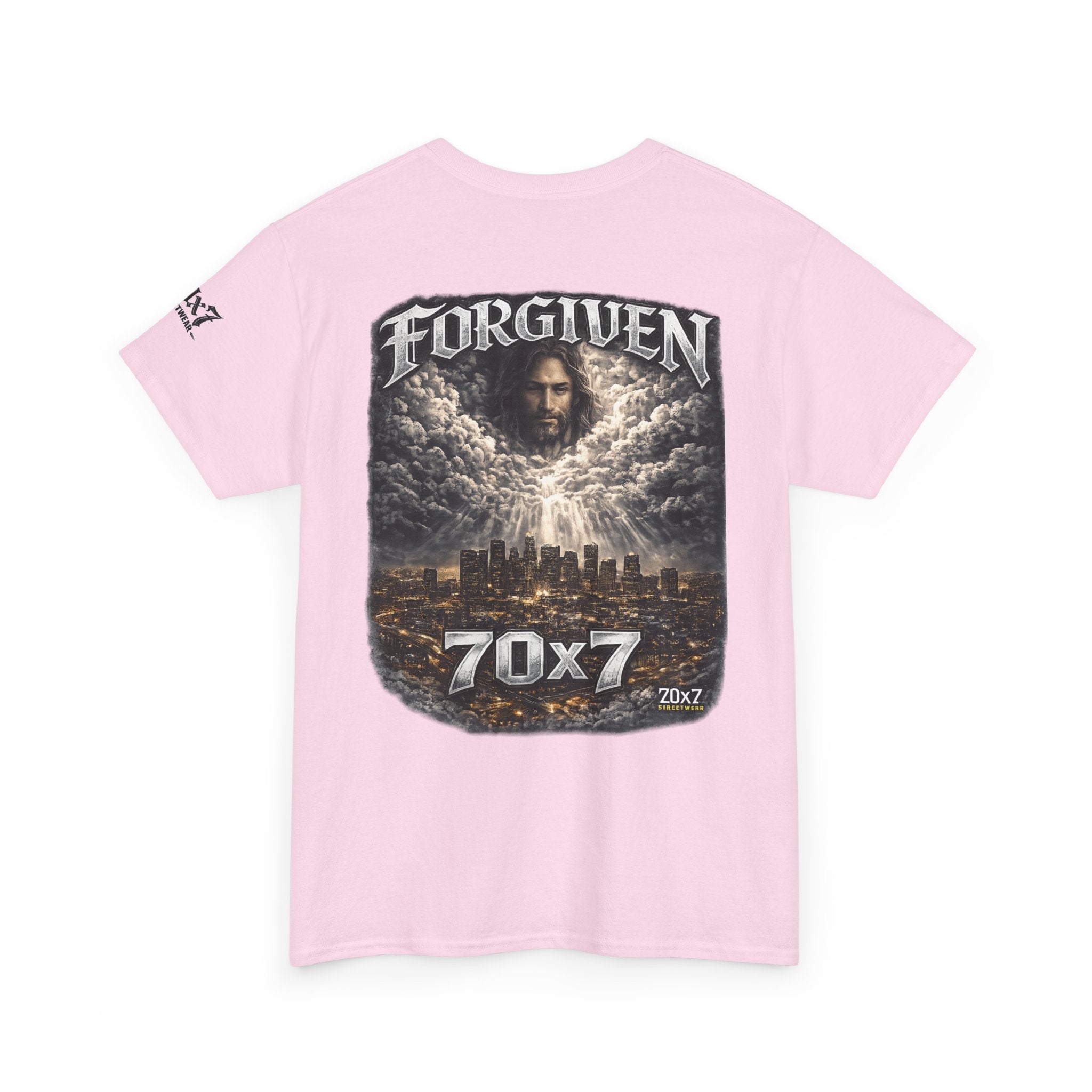 70x7 Streetwear Forgiven Tee — Christian Streetwear Graphic T‑Shirt