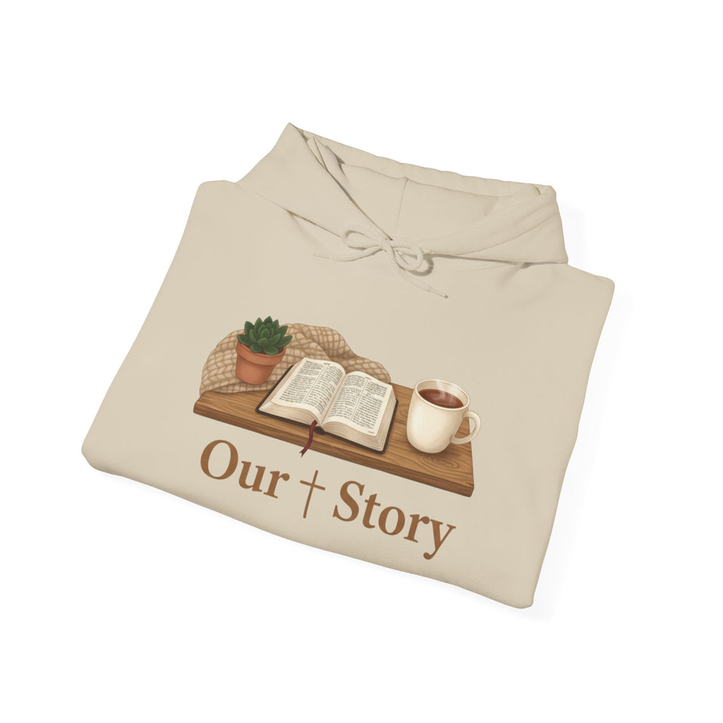 Our Story book illustration Hoodie | cozy book aesthetic, reading life
