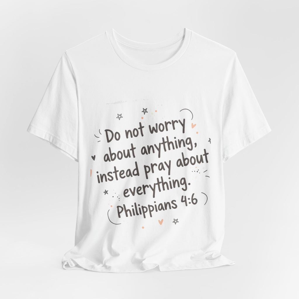 Do Not Worry Handlettered Tee | messy script design, doodle text