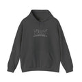 70x7 Streetwear Familia Hoodie — Graphic White Pullover with Back Album-Style Print