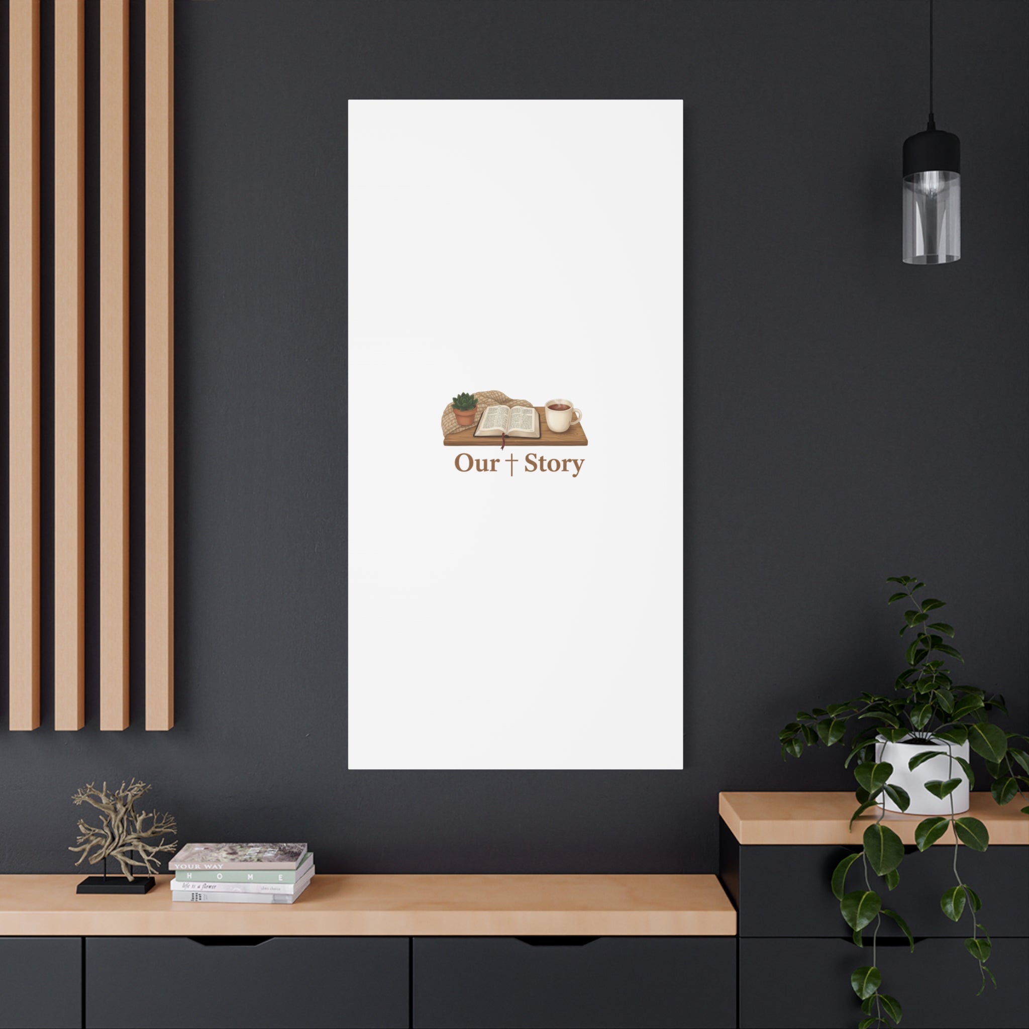 Our Story Canvas | Cozy Reading Aesthetic, Bookish Home Decor