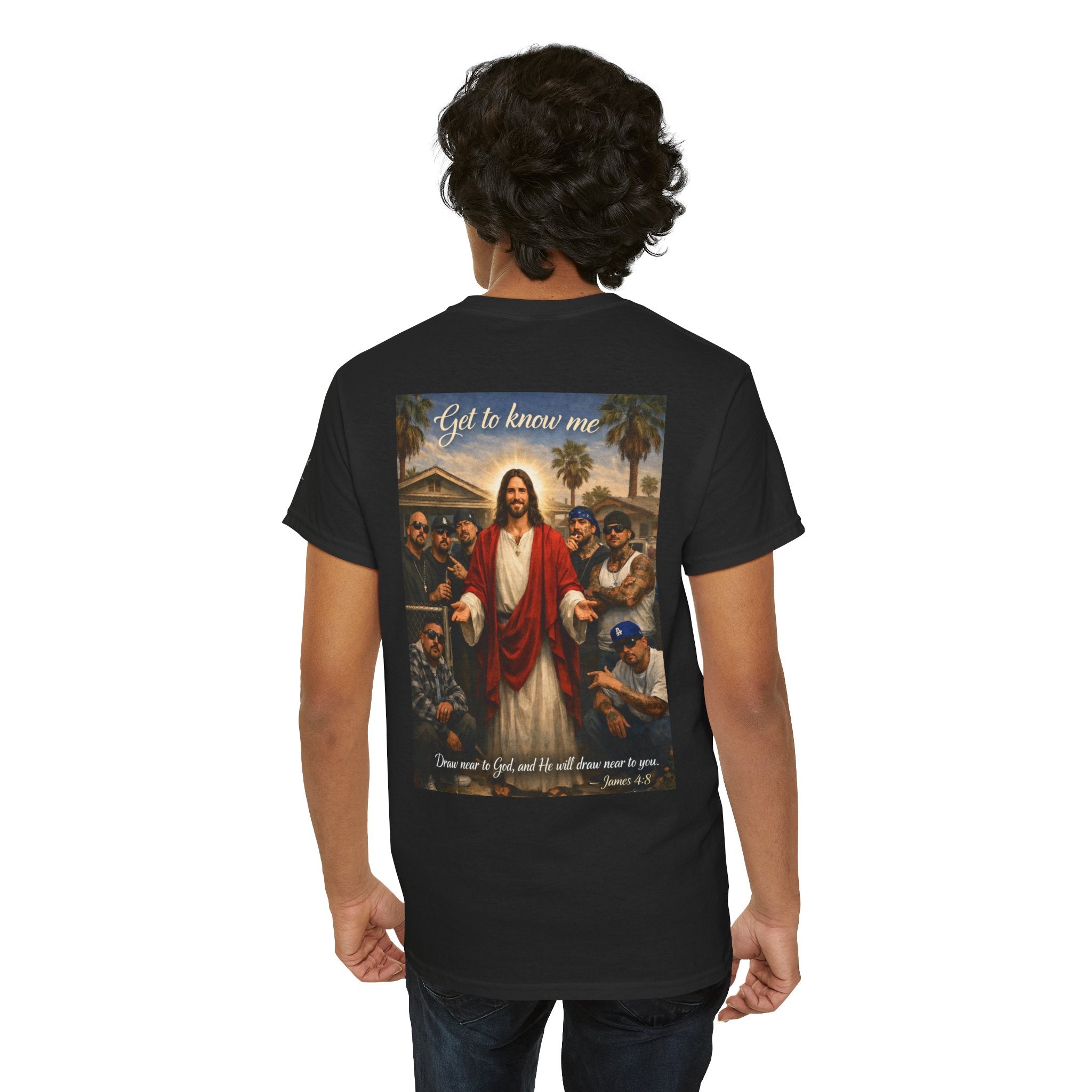 70x7 Streetwear - Jesus 'Get to Know Me' Graphic Tee