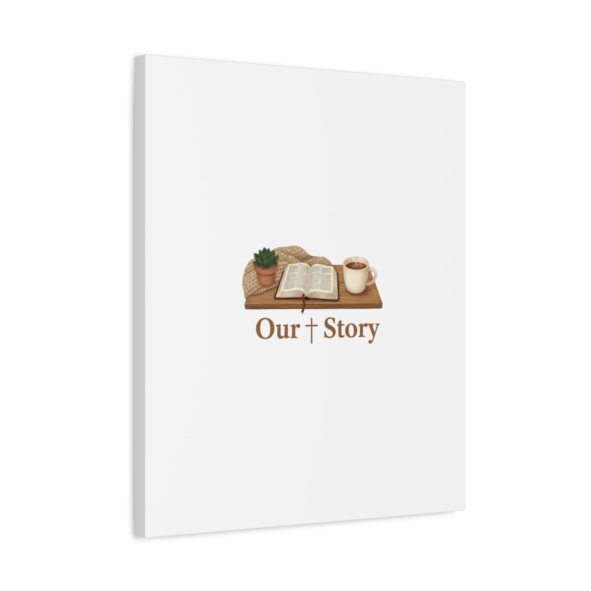 Our Story Canvas | Cozy Reading Aesthetic, Bookish Home Decor