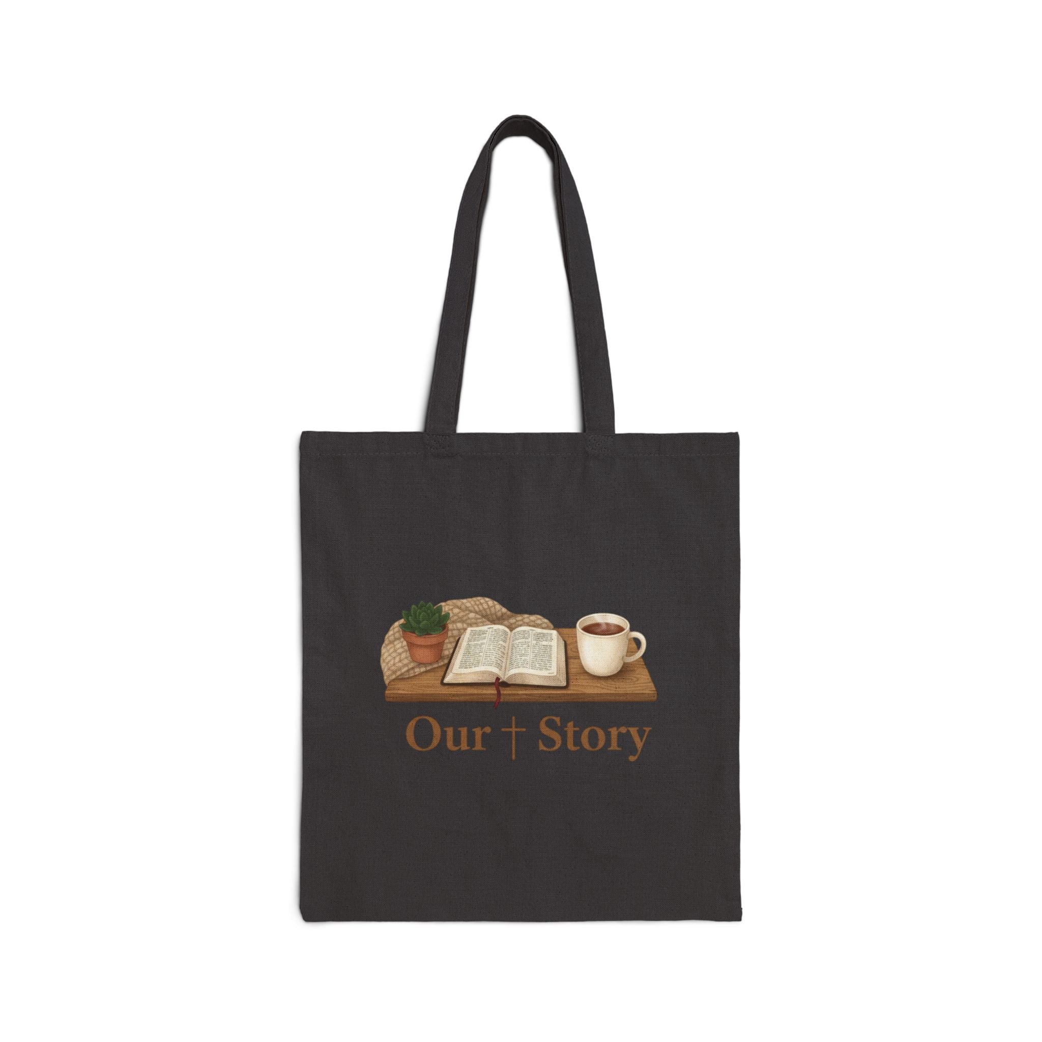 Our Story Tote | Cozy Bookish Aesthetic, Library Life Canvas