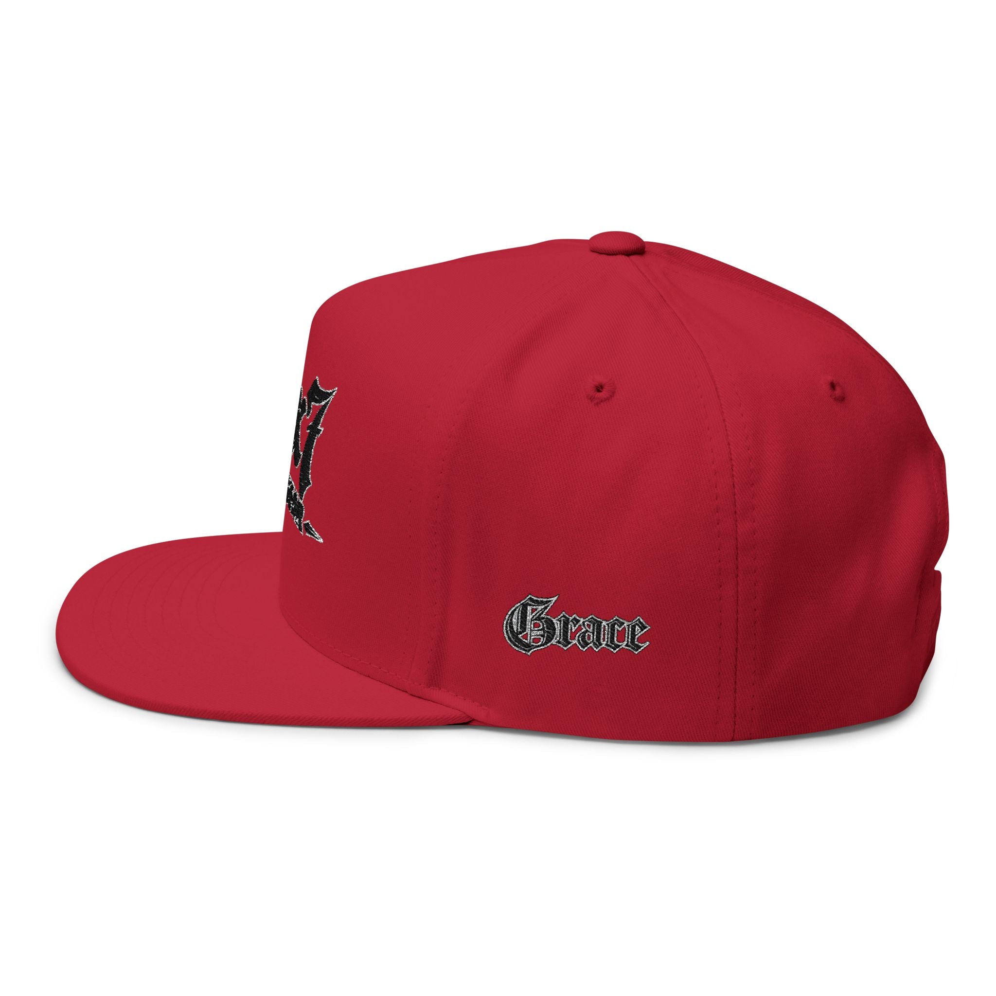 70x7 Streetwear Embroidered Flat Bill Cap