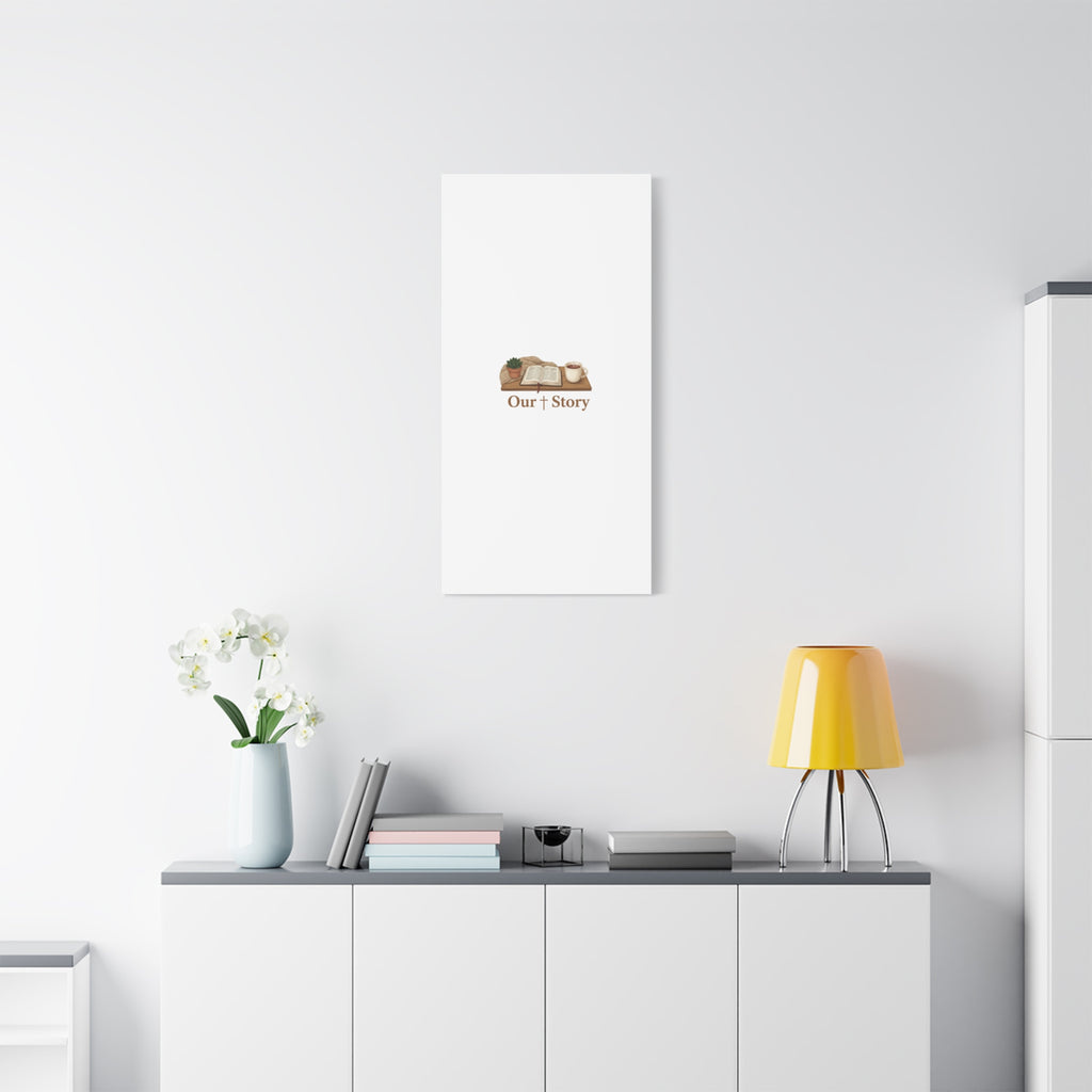 Our Story Canvas | Cozy Reading Aesthetic, Bookish Home Decor