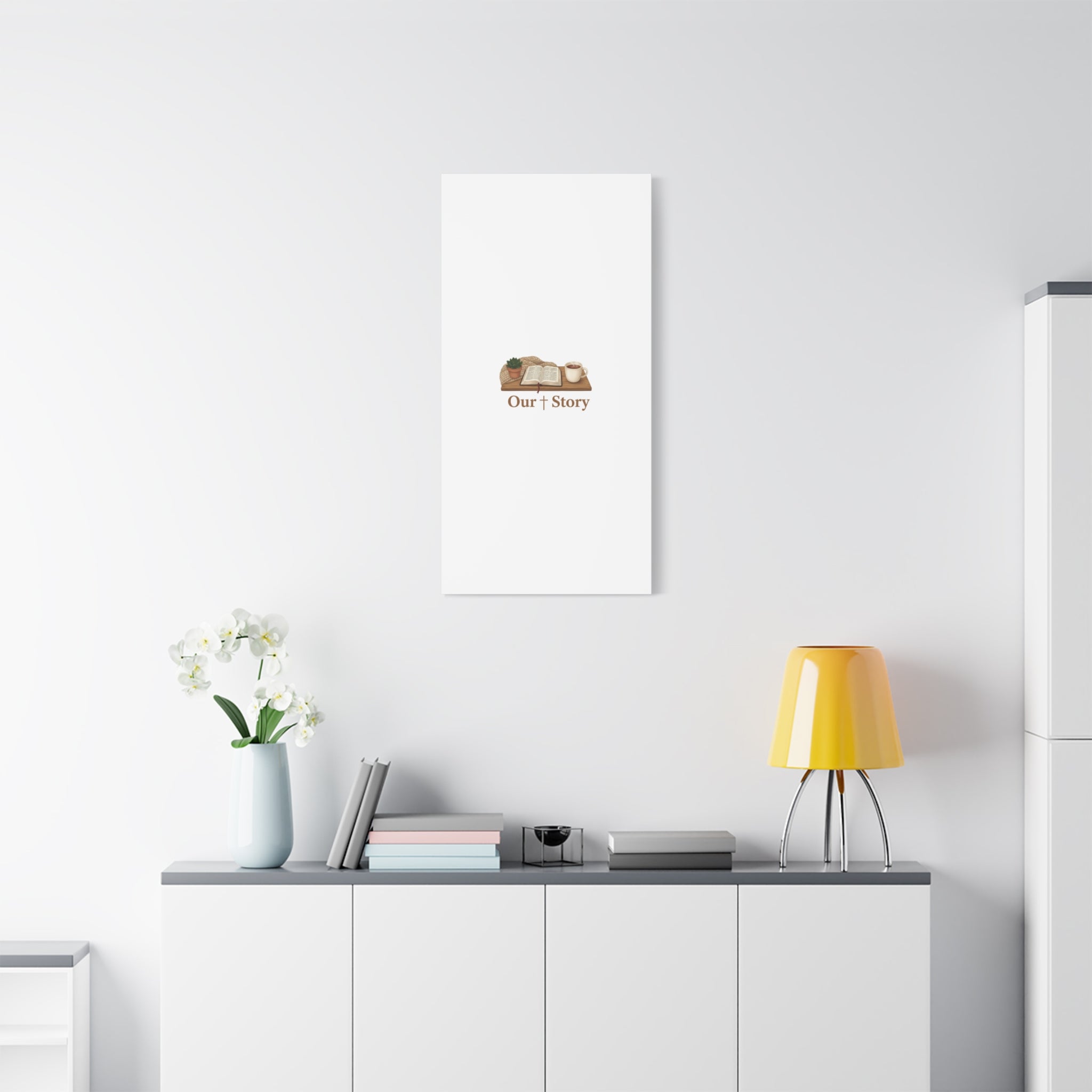 Our Story Canvas | Cozy Reading Aesthetic, Bookish Home Decor