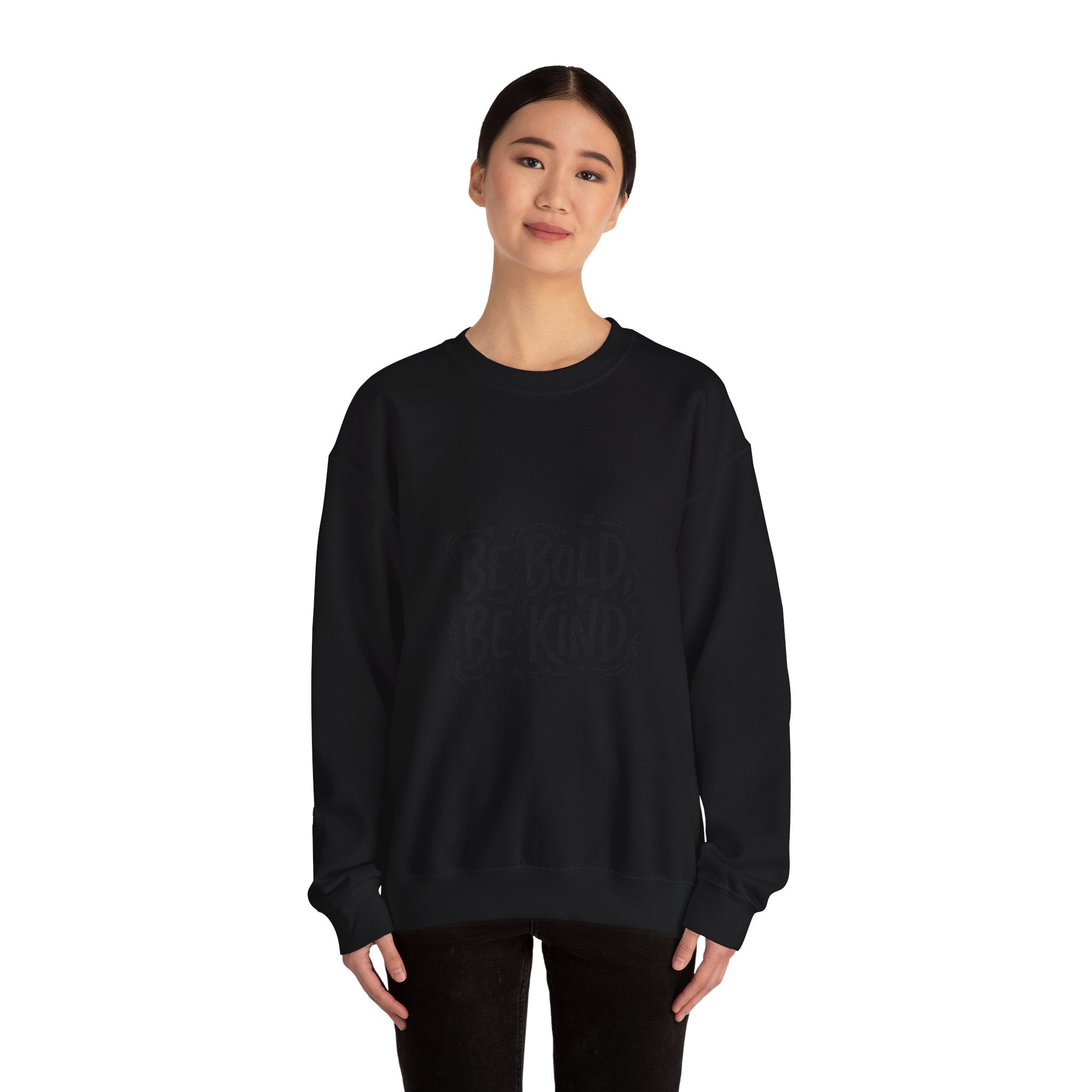 Be Bold Be Kind sweatshirt | handwritten marker font, brush script style