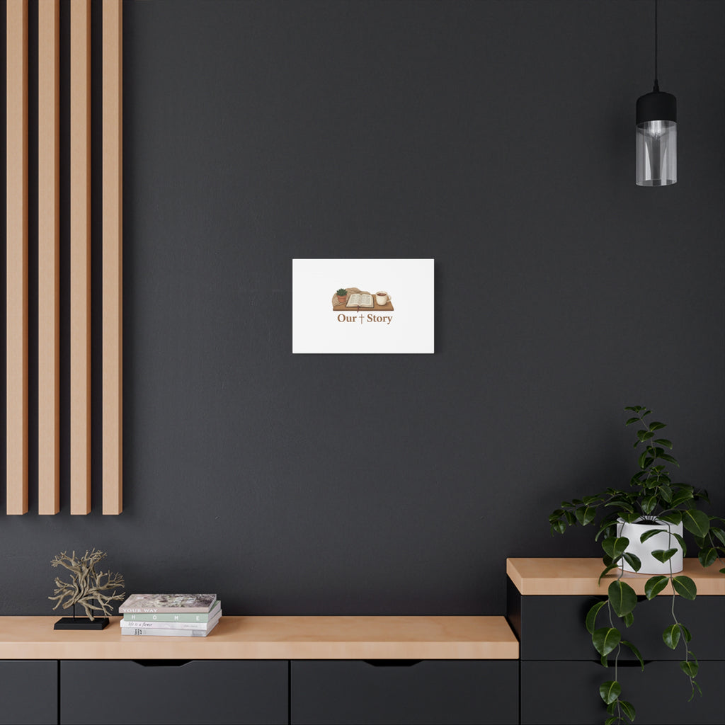 Our Story Canvas | Cozy Reading Aesthetic, Bookish Home Decor