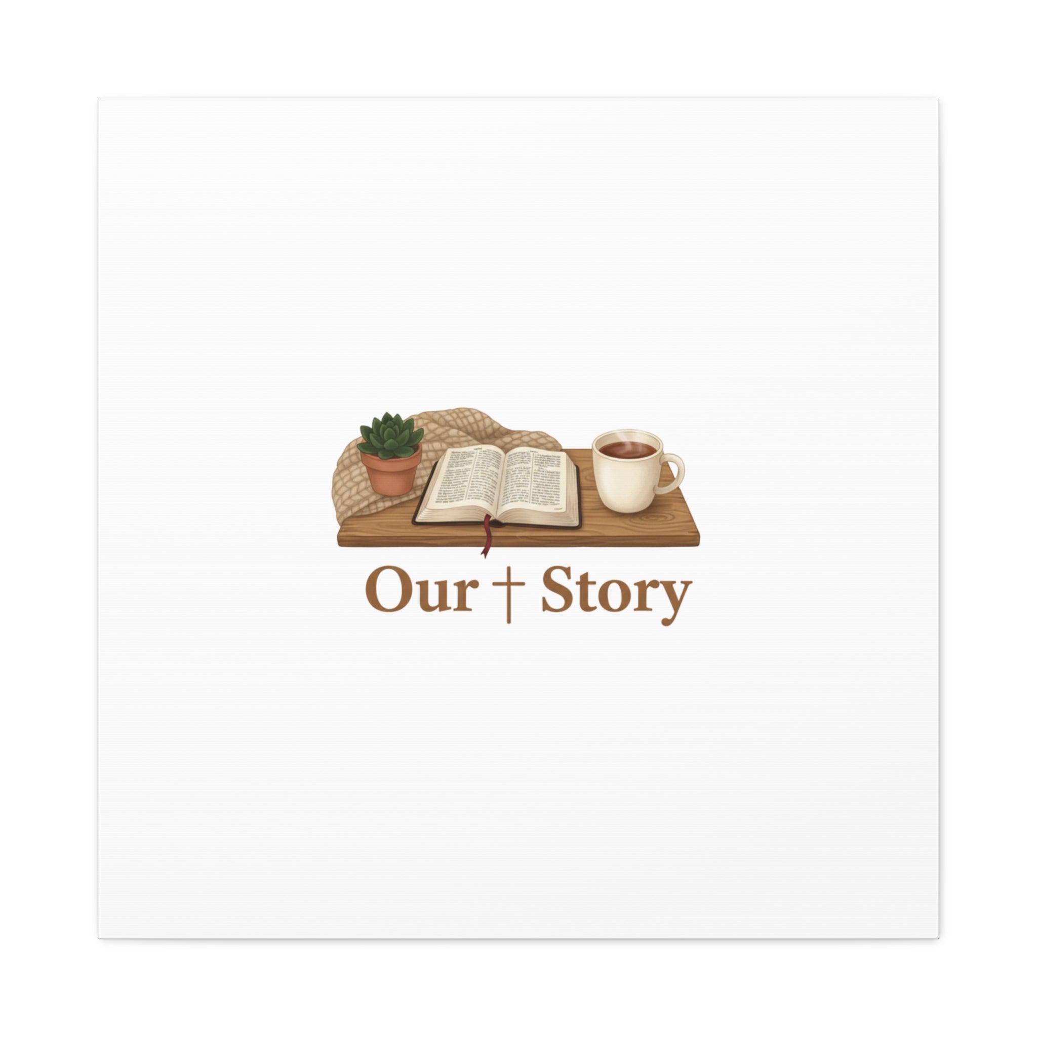 Our Story Canvas | Cozy Reading Aesthetic, Bookish Home Decor