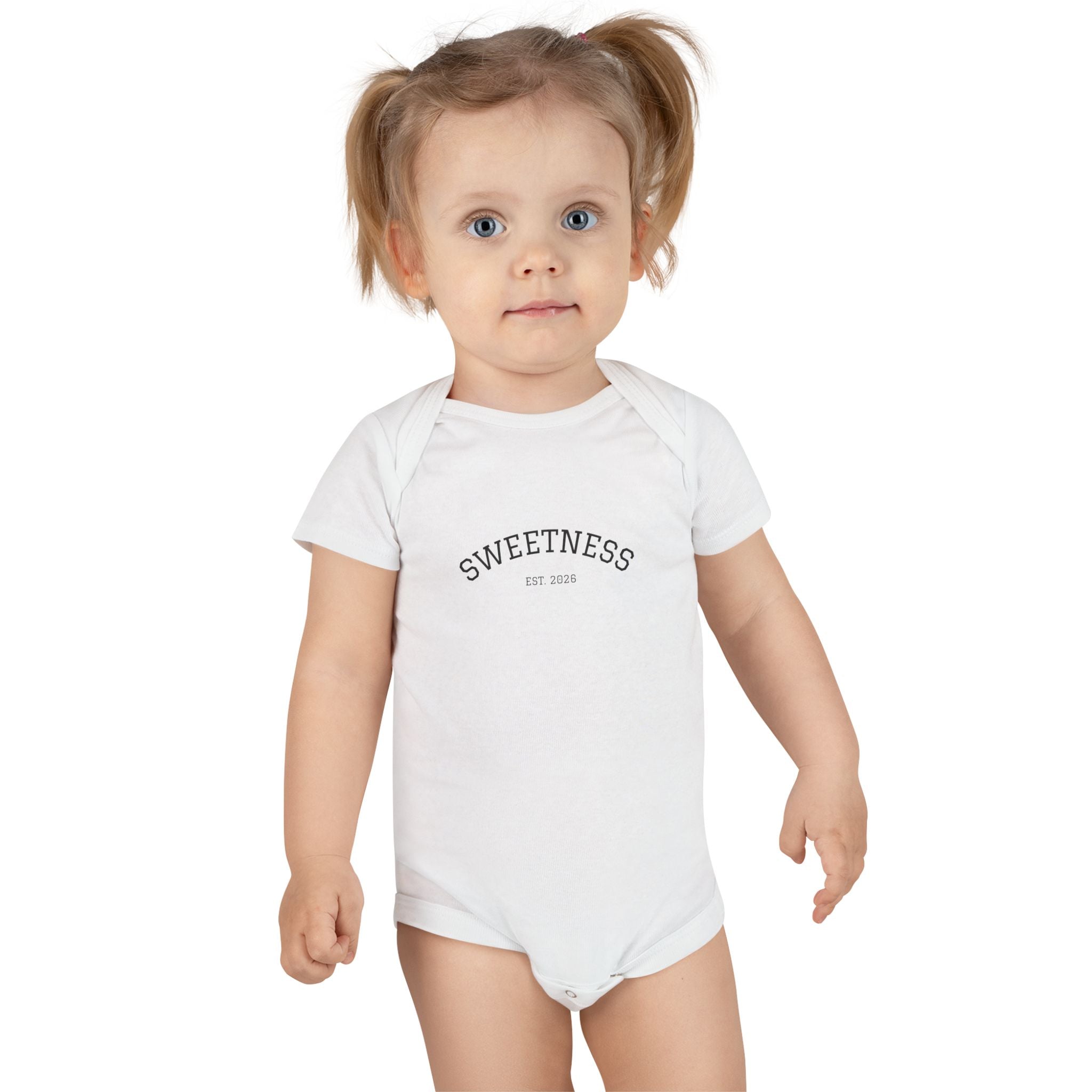 Sweetness Organic Baby Onesie – 'Sweetness Est. 2026' Infant Bodysuit