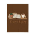 Our Story Reading Graphic Velveteen Plush Blanket | Cozy Book Aesthetic, Library Life