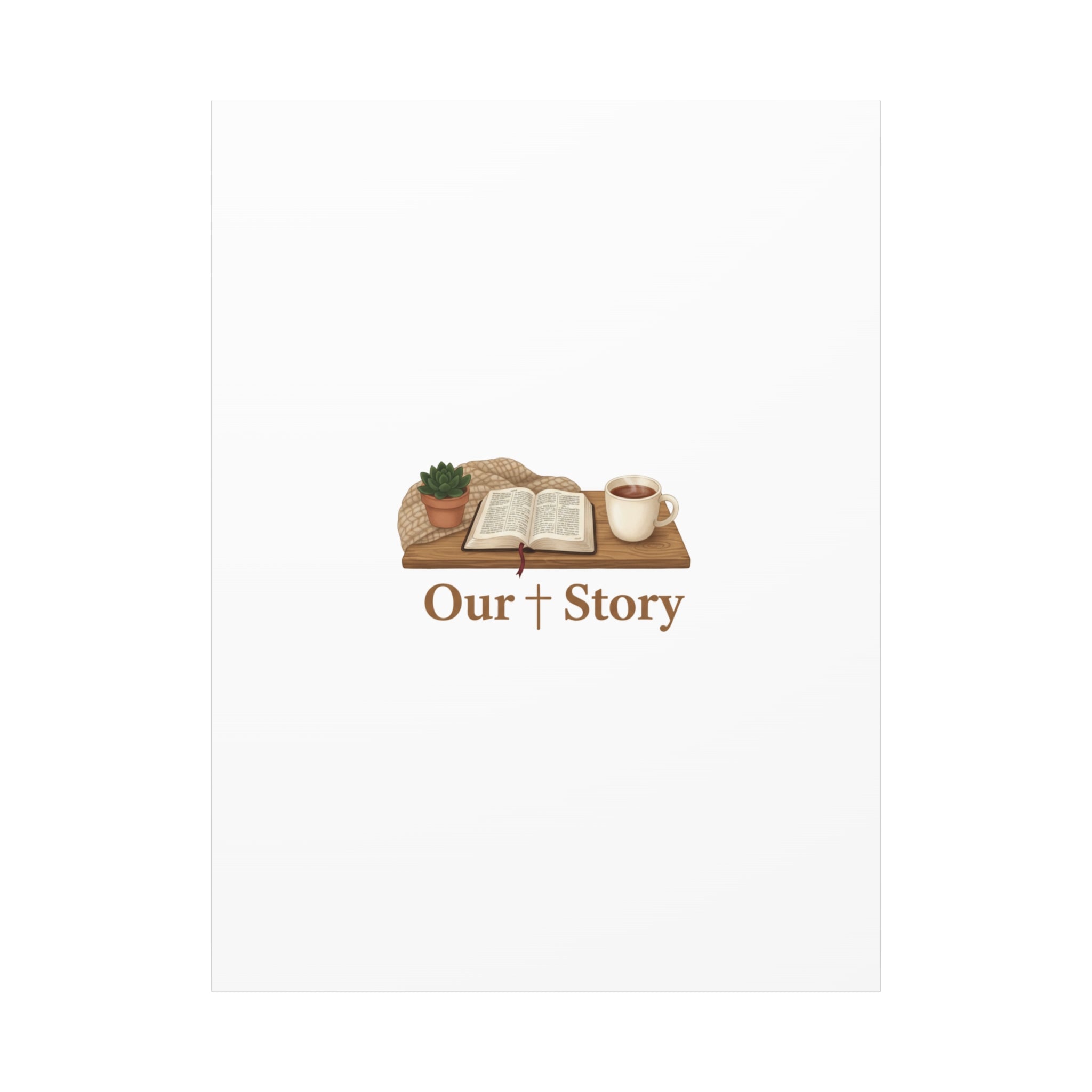 Our Story Canvas | Cozy Reading Aesthetic, Bookish Home Decor