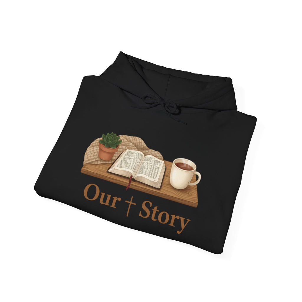 Our Story book illustration Hoodie | cozy book aesthetic, reading life