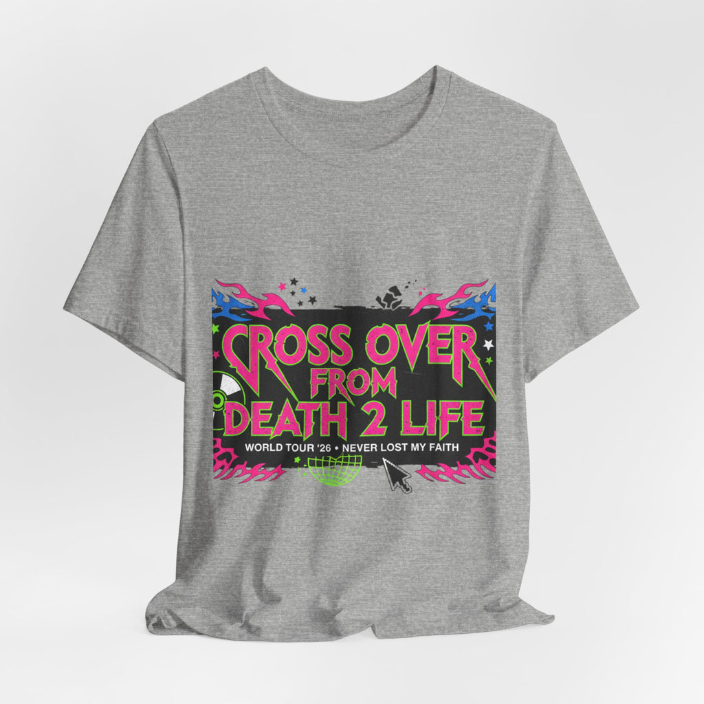 Cross Over From Death 2 Life Tee | Y2K Distressed Band Style, vintage band tee