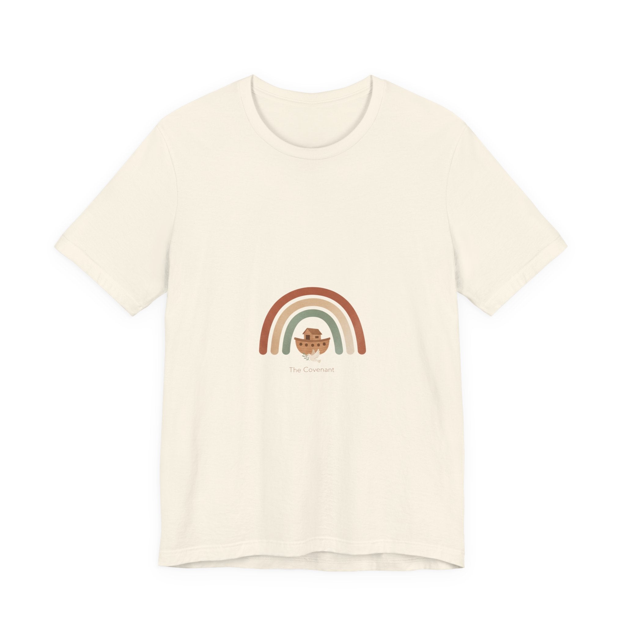 Neutral Rainbow Arc Tee | muted rainbow shirt, boho rainbow