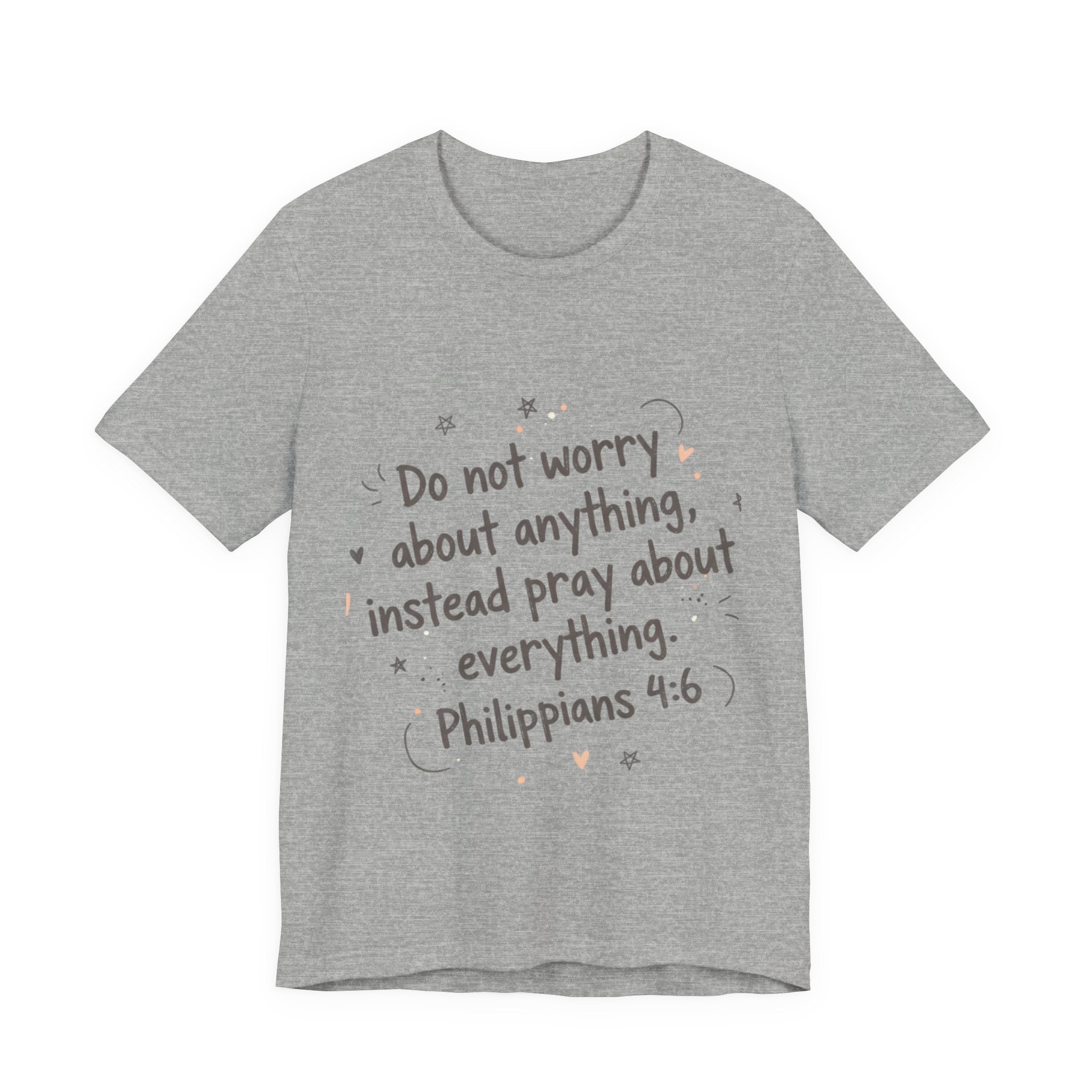 Do Not Worry Handlettered Tee | messy script design, doodle text