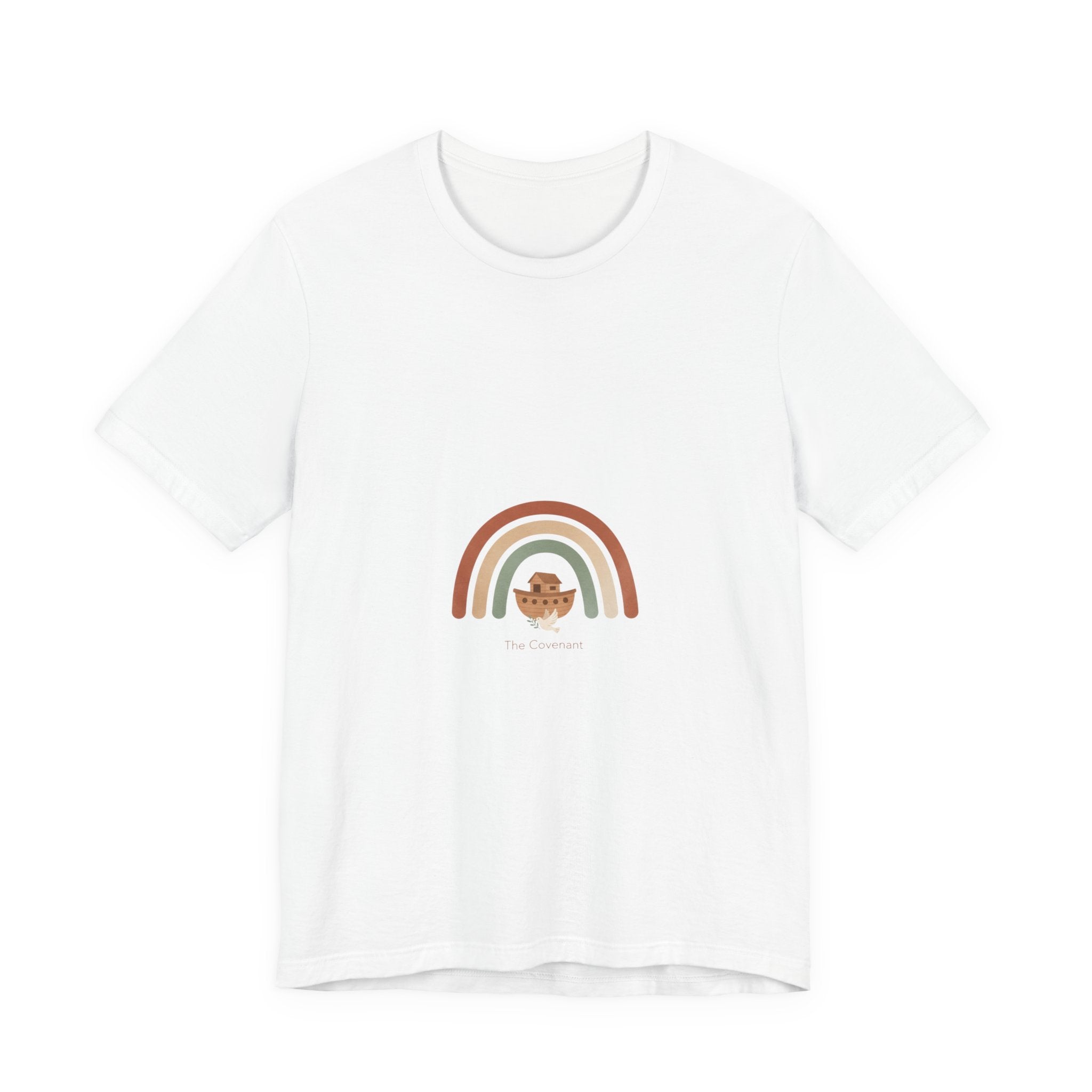 Neutral Rainbow Arc Tee | muted rainbow shirt, boho rainbow
