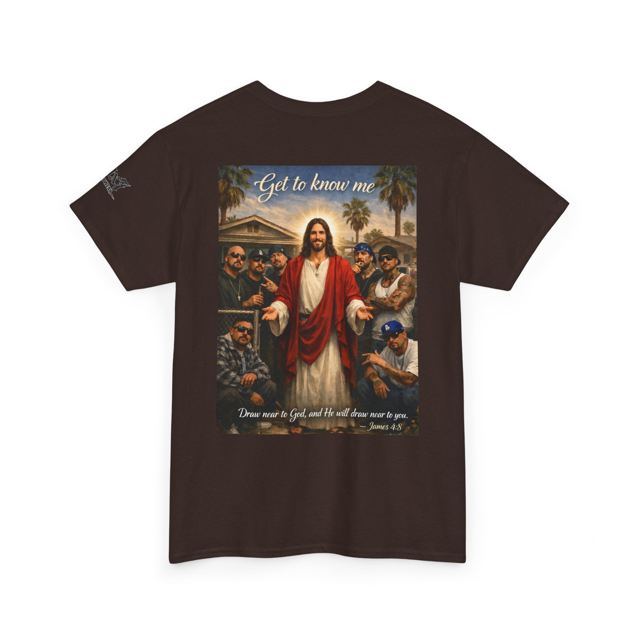 70x7 Streetwear - Jesus 'Get to Know Me' Graphic Tee