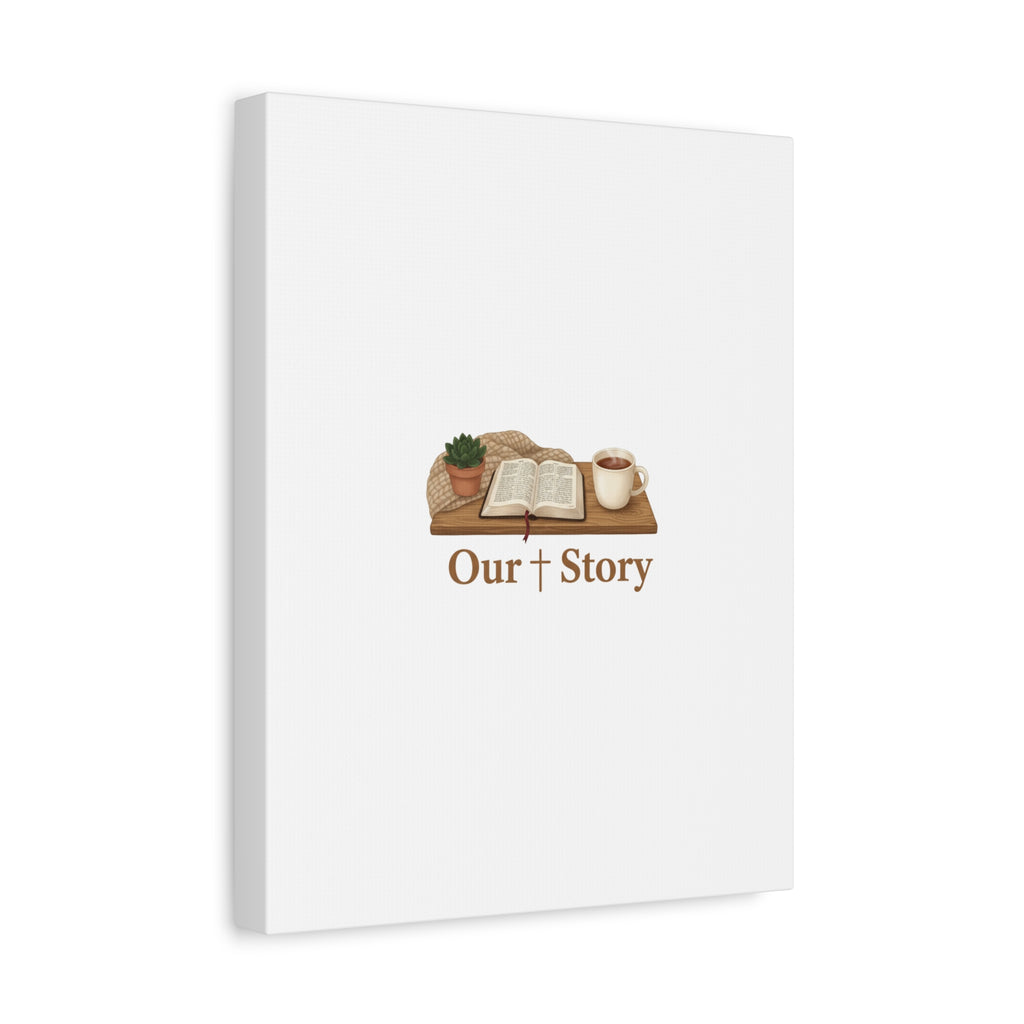 Our Story Canvas | Cozy Reading Aesthetic, Bookish Home Decor