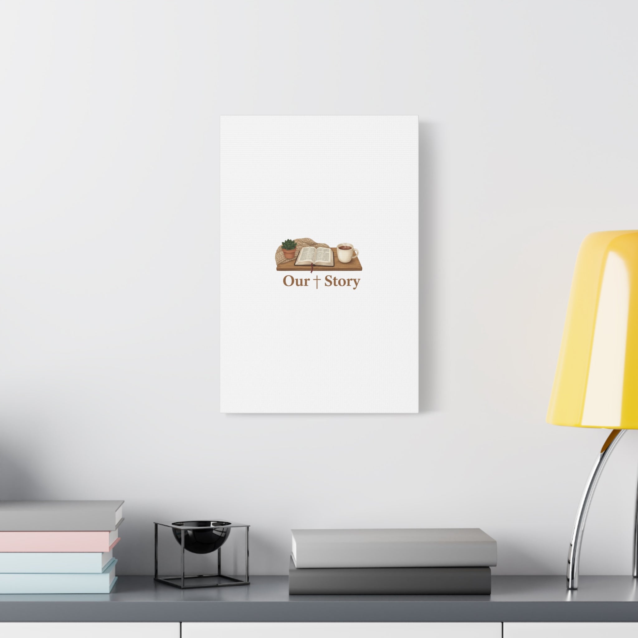 Our Story Canvas | Cozy Reading Aesthetic, Bookish Home Decor