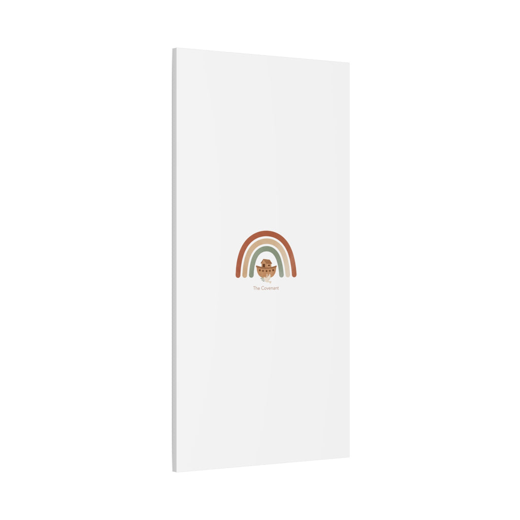 Noah's Ark Rainbow Matte Canvas Wall Art - "The Covenant" Nursery Decor