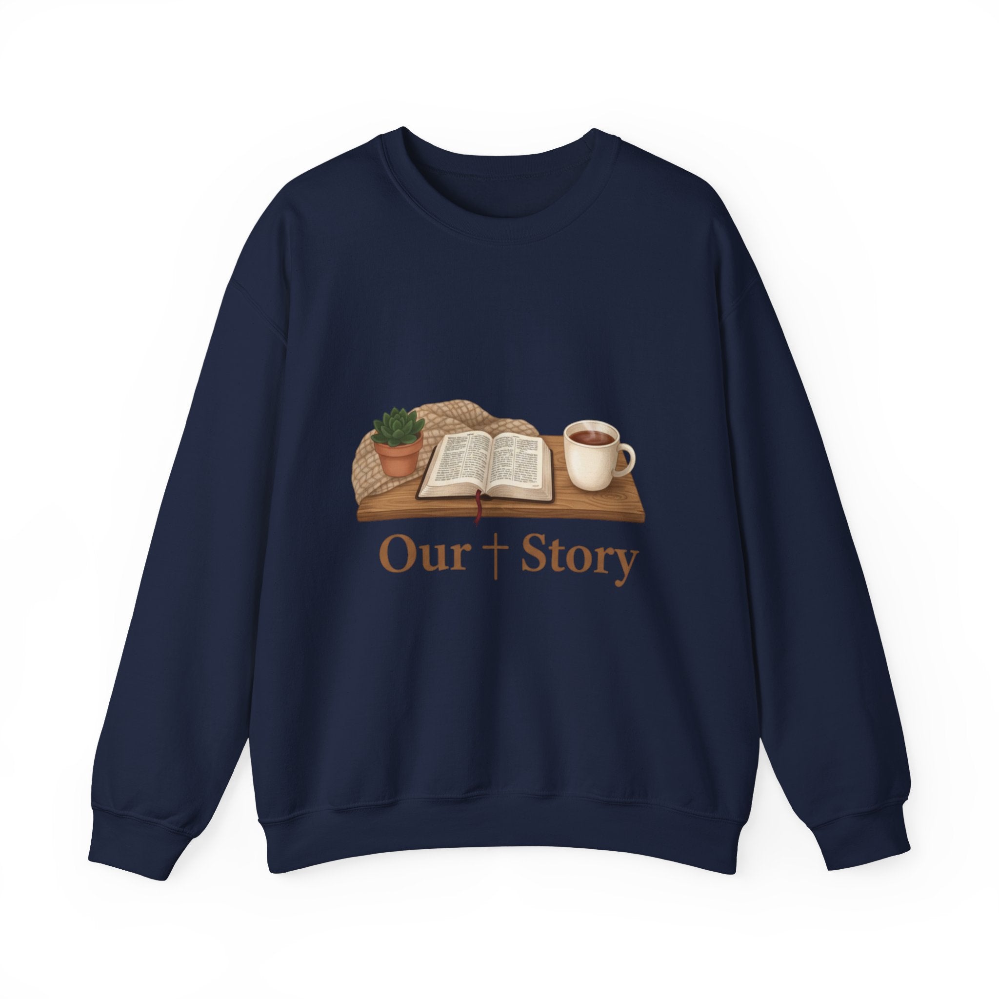 Our Story Crewneck Sweatshirt | Cozy Book Aesthetic, Library Life