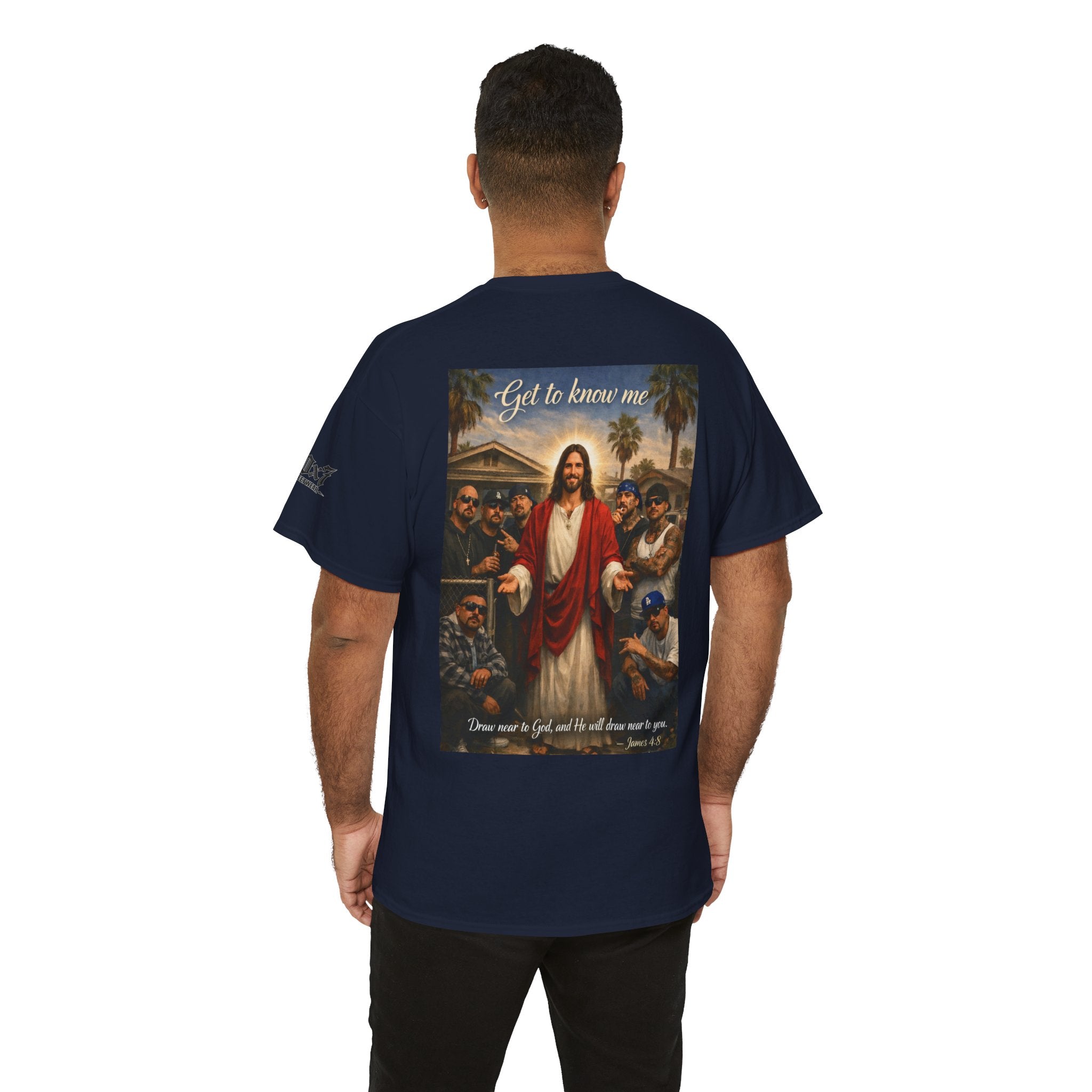 70x7 Streetwear - Jesus 'Get to Know Me' Graphic Tee