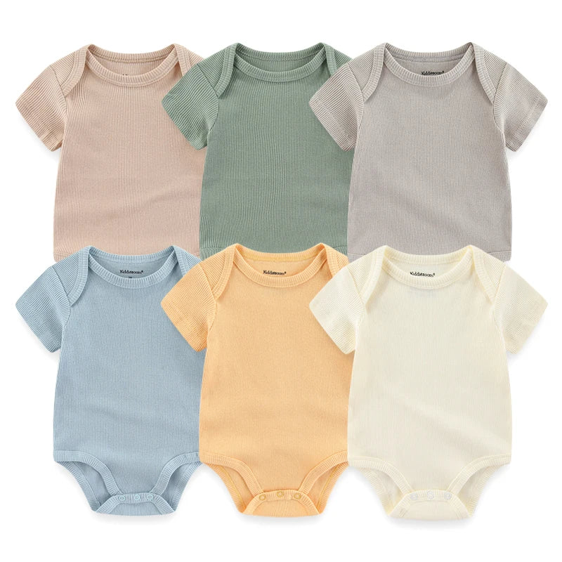 6Pcs/Set Unisex Newborn Baby Boy Clothes Unicorn Cotton Baby Girl Clothes Cartoon Girls Baby Clothing Jumpsuits Bodysuits