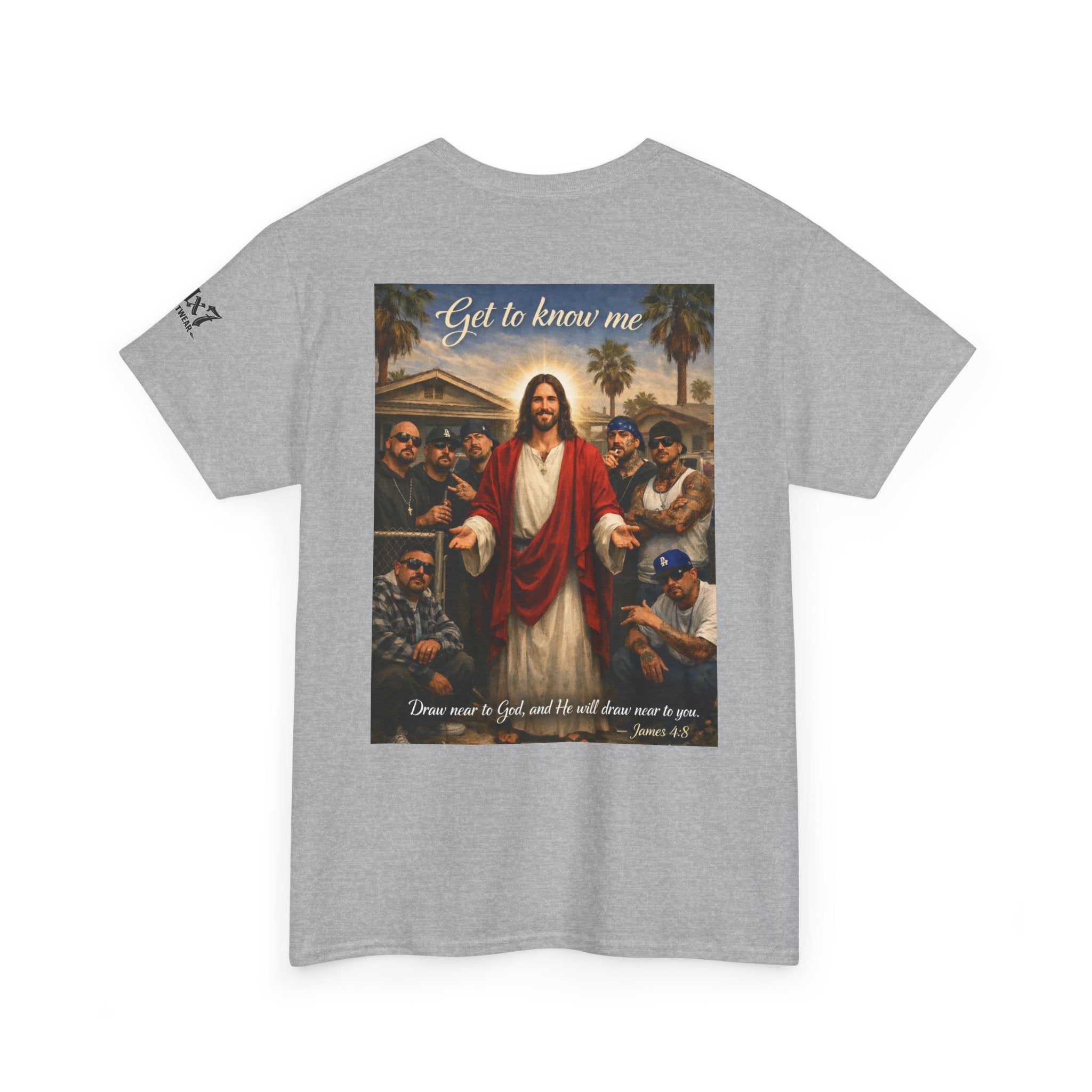 70x7 Streetwear - Jesus 'Get to Know Me' Graphic Tee
