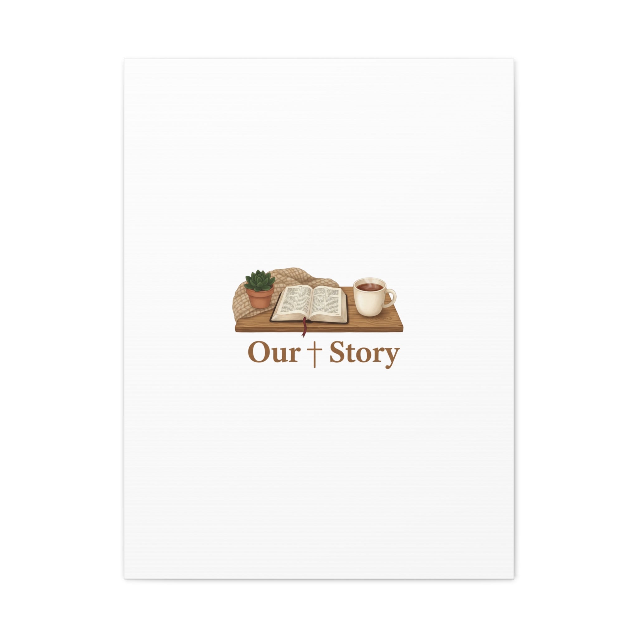Our Story Canvas | Cozy Reading Aesthetic, Bookish Home Decor