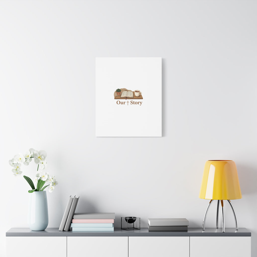 Our Story Canvas | Cozy Reading Aesthetic, Bookish Home Decor