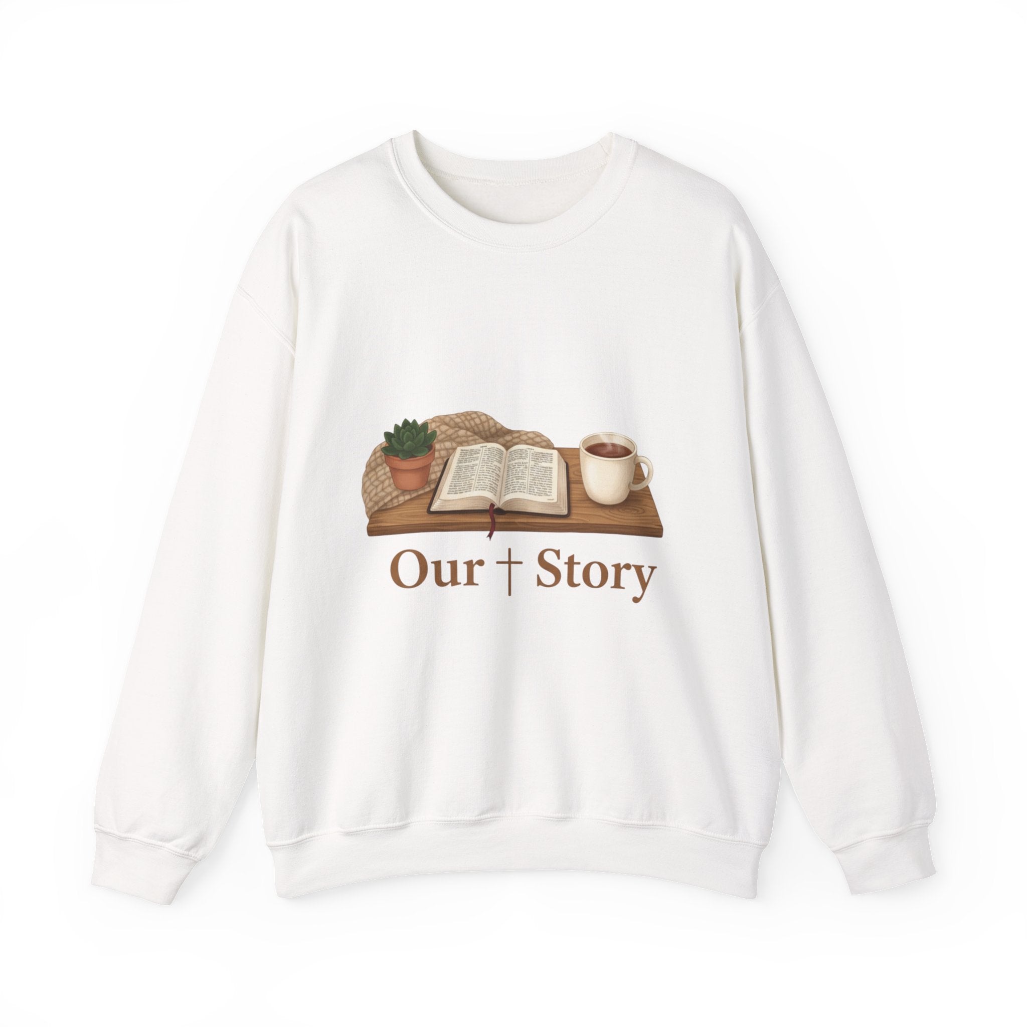 Our Story Crewneck Sweatshirt | Cozy Book Aesthetic, Library Life