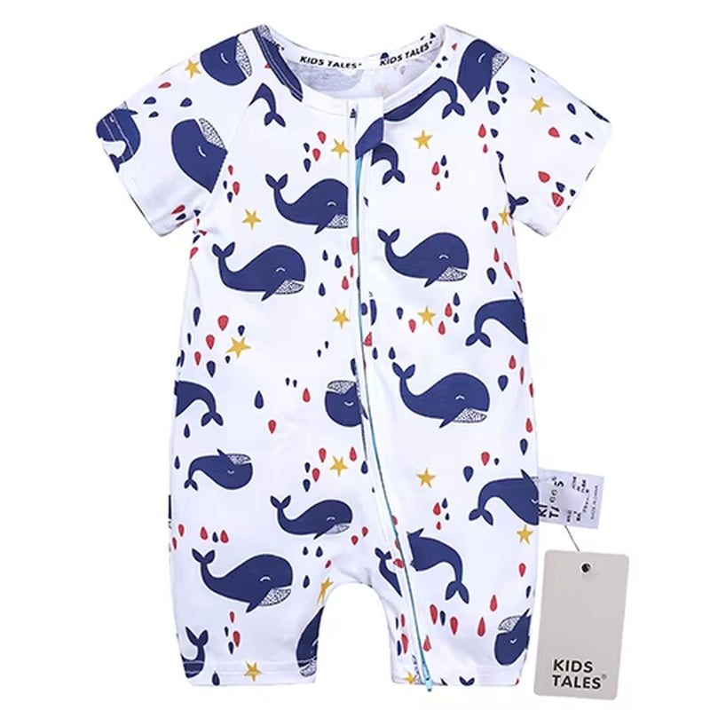 Unisex Newborn Baby Rompers Cotton Baby Boy Clothes Infant Jumpsuits Summer Bebe Clothes Short Sleeve Baby Girls Rompers Summer