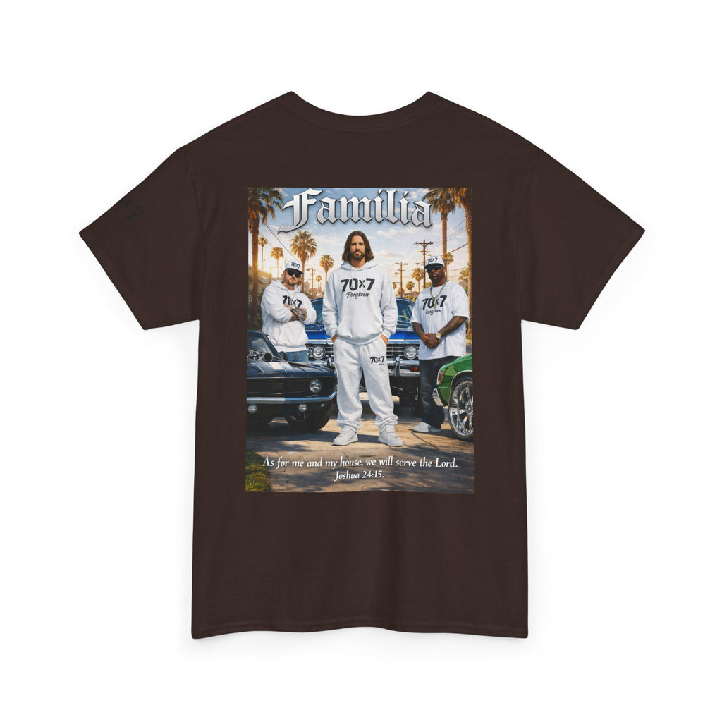 70x7 Streetwear Familia Tee — Christian Urban Crew T-Shirt